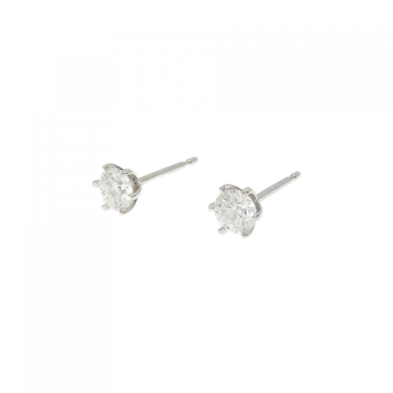 リメイク PT 900 ST ダイヤモンド ピアス 0.226 CT 0.241 G SI 1 3 EXT-EXT