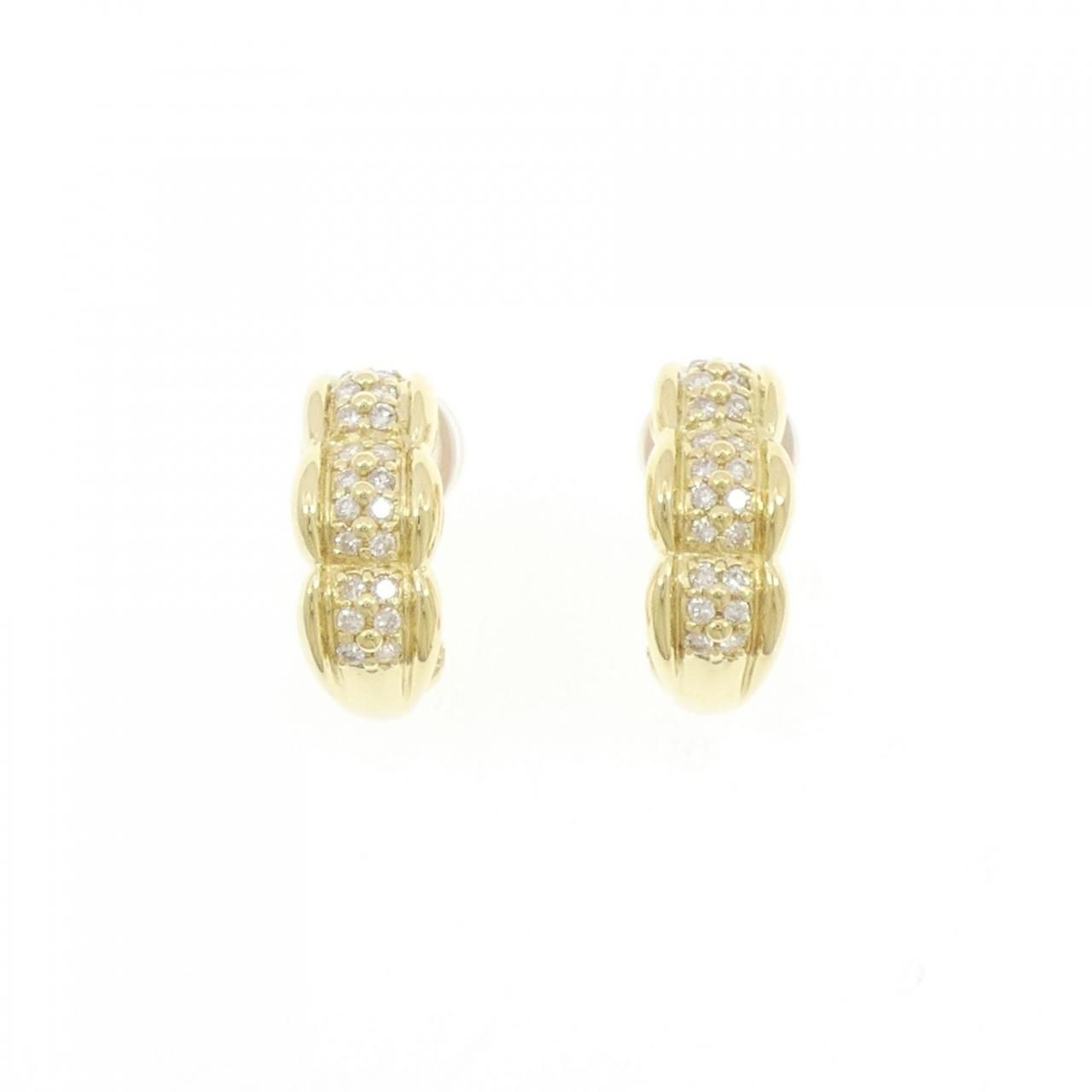 K 18 YG ダイヤモンド ピアス|イヤリング 0.44 CT