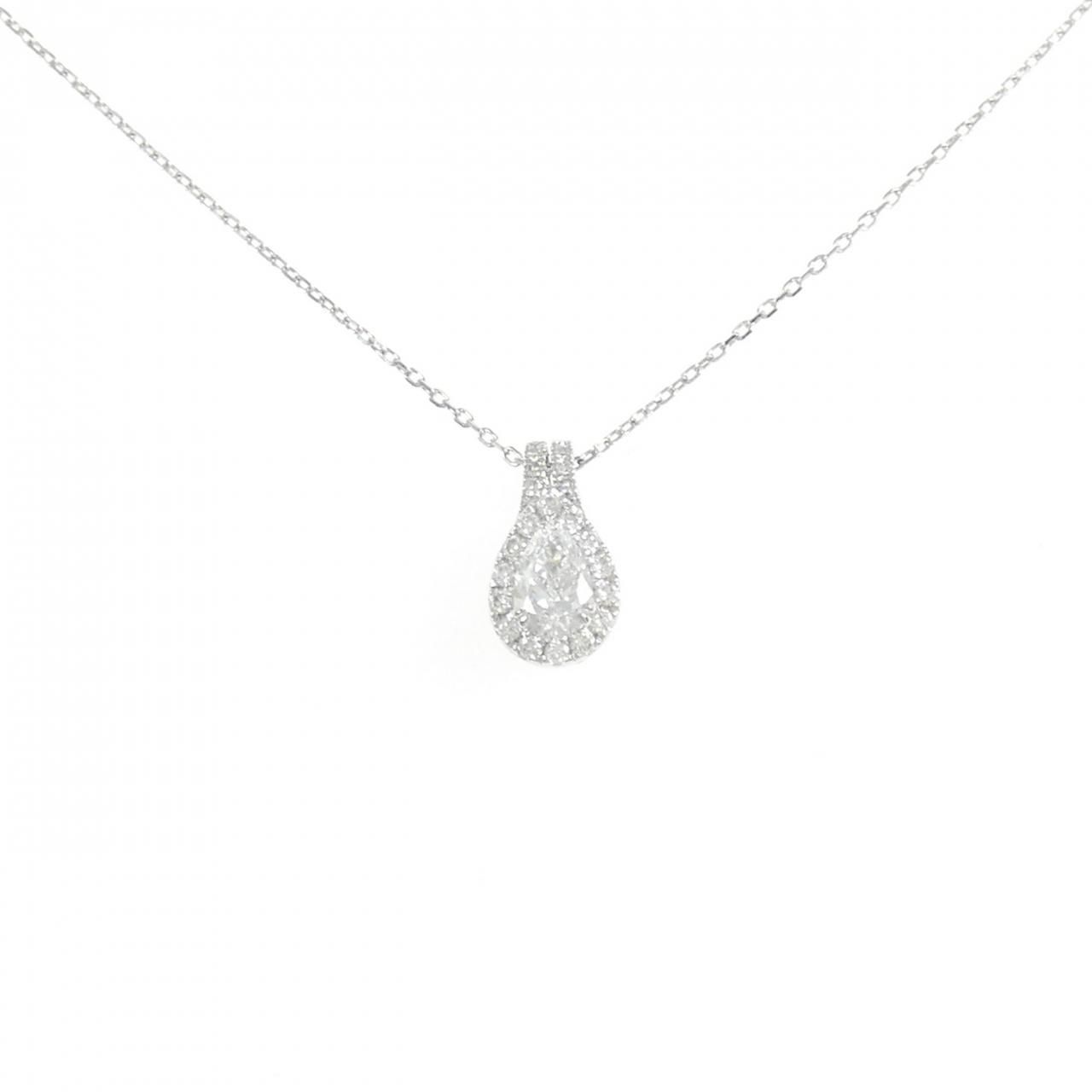 PT 950 ダイヤモンド ネックレス 0 30 CT D VS 1 ペアシェイプ