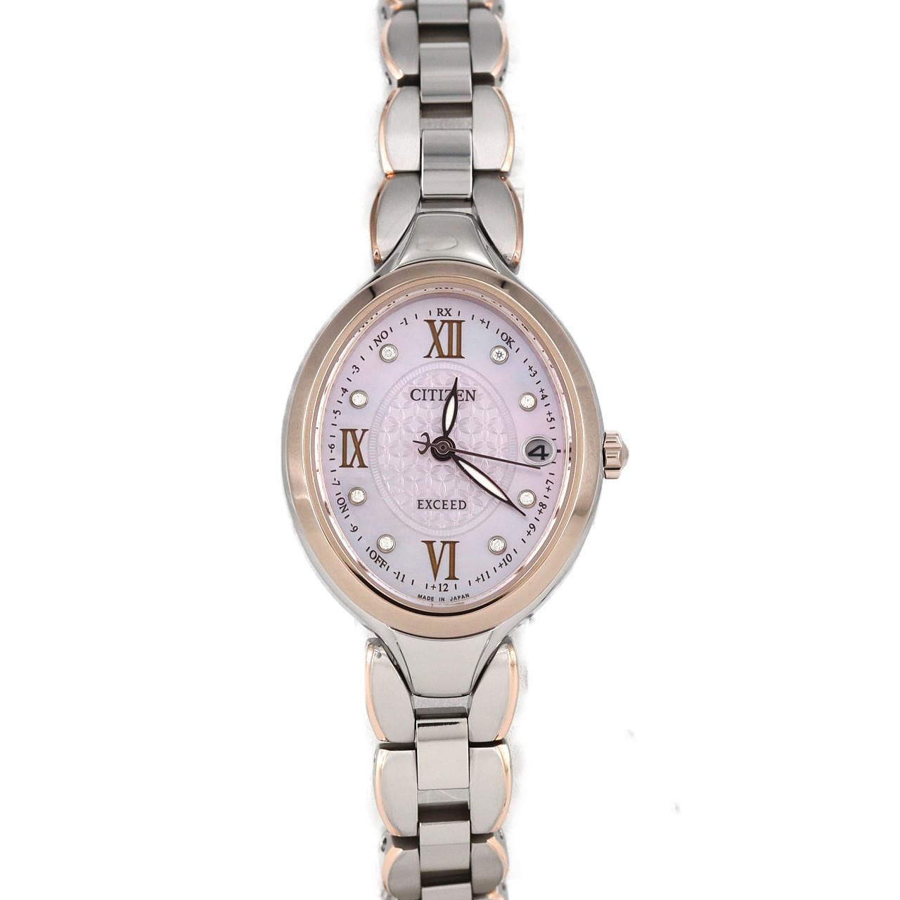 シチズン エクシード 電波時計 H 060 ES 9515 53 N SS ソーラークォーツ