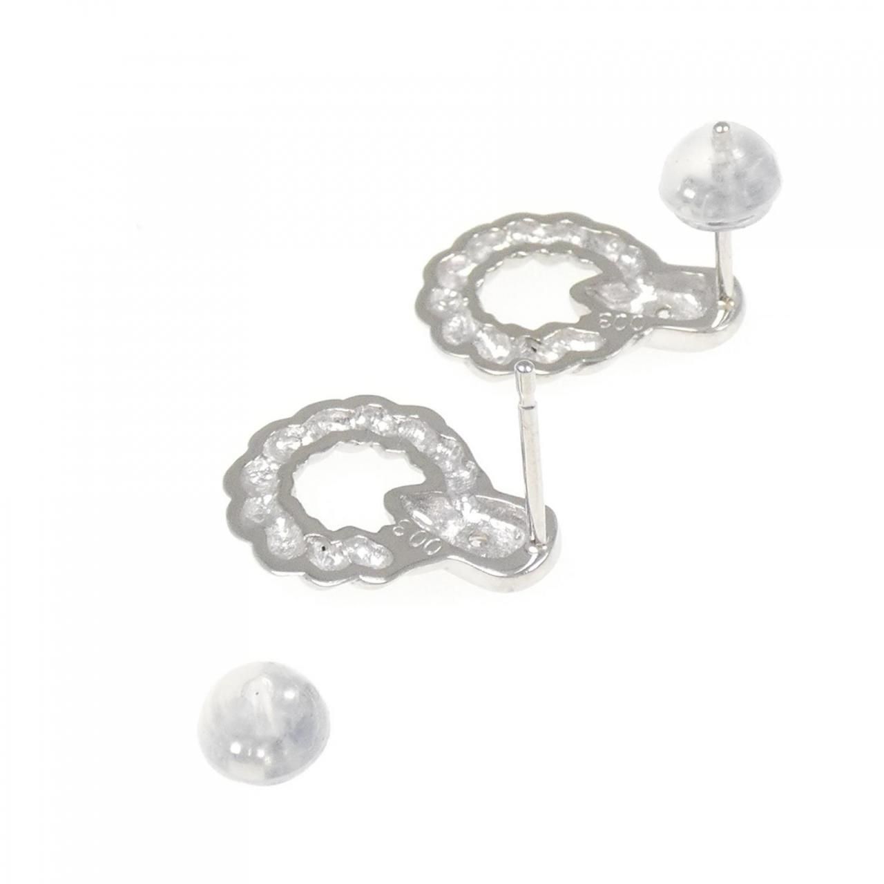 PT/PT850 ダイヤモンド ピアス 0.06CT - メルカリ