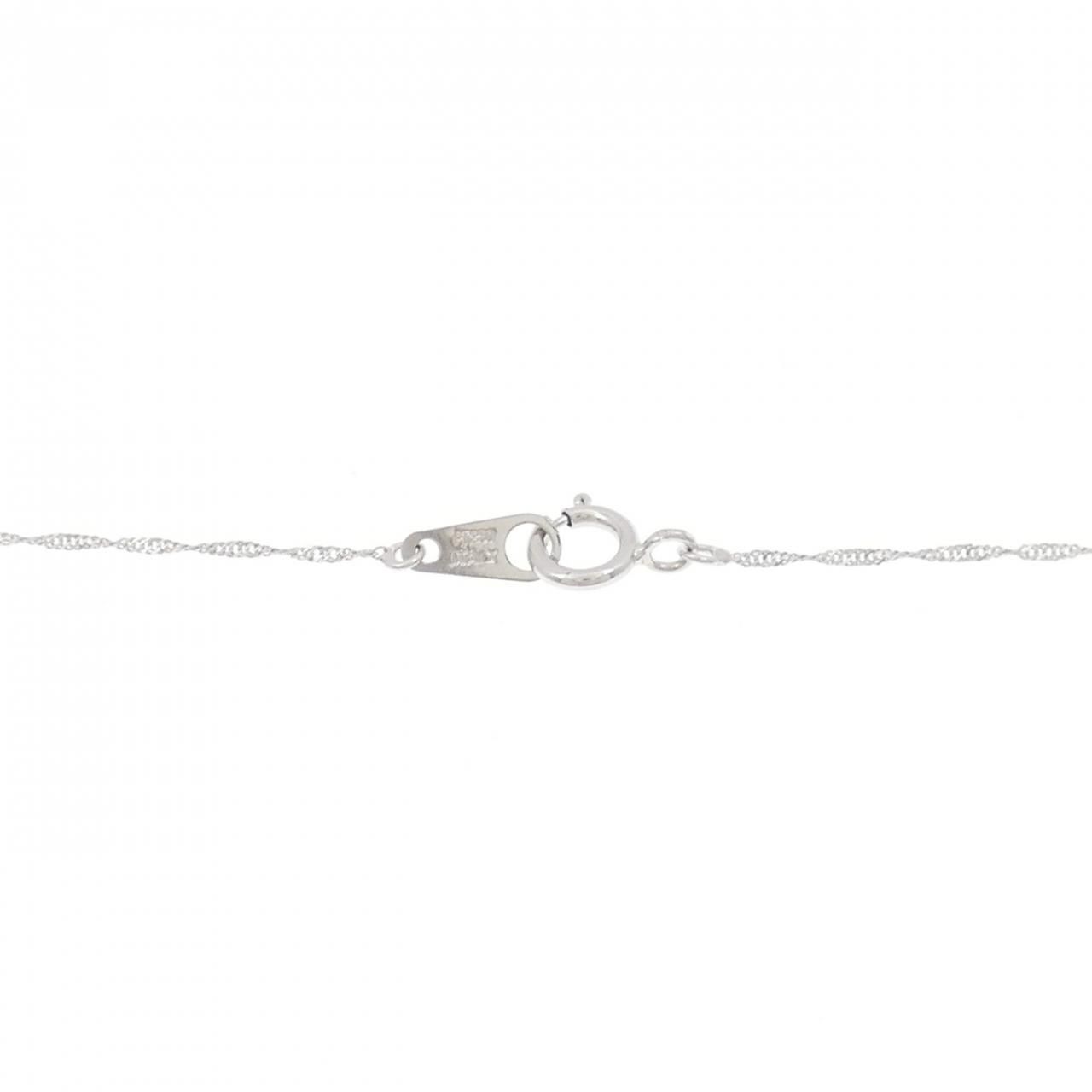  PT 900 850 クロス ダイヤモンド ネックレス 0.30 CT ネックレス アクセサリー