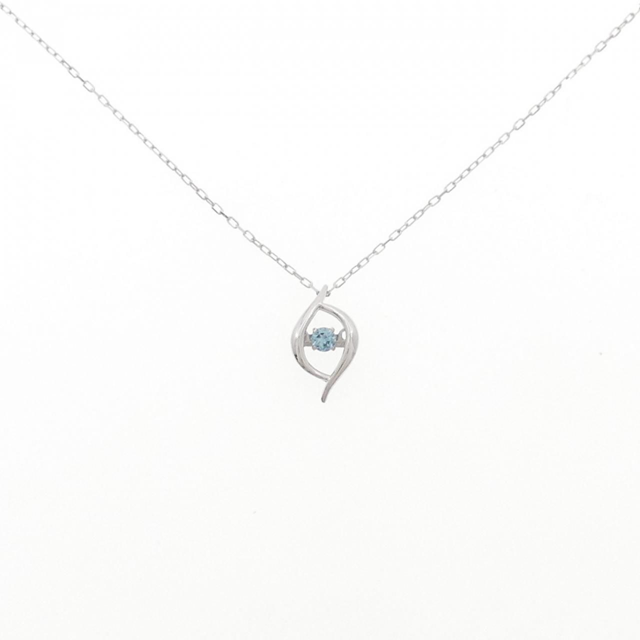 K 10 WG ブルートパーズ ネックレス