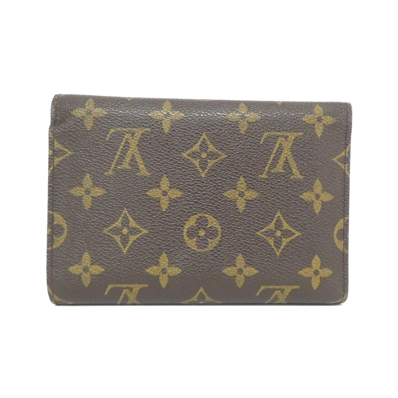 ルイヴィトン モノグラム ポルト トレゾール エテュイ パピエ M61202