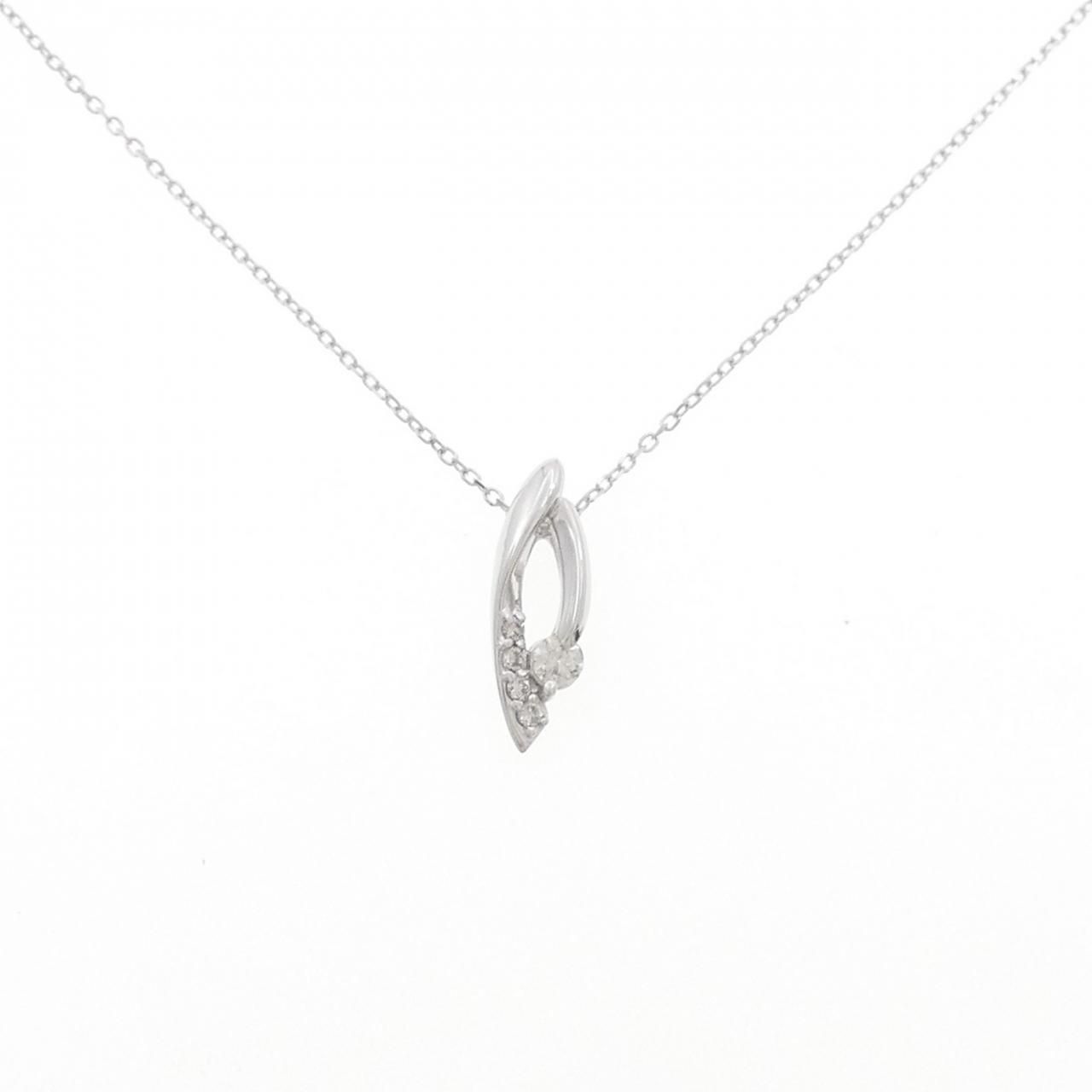 K 18 WG ダイヤモンド ネックレス 0 15 CT