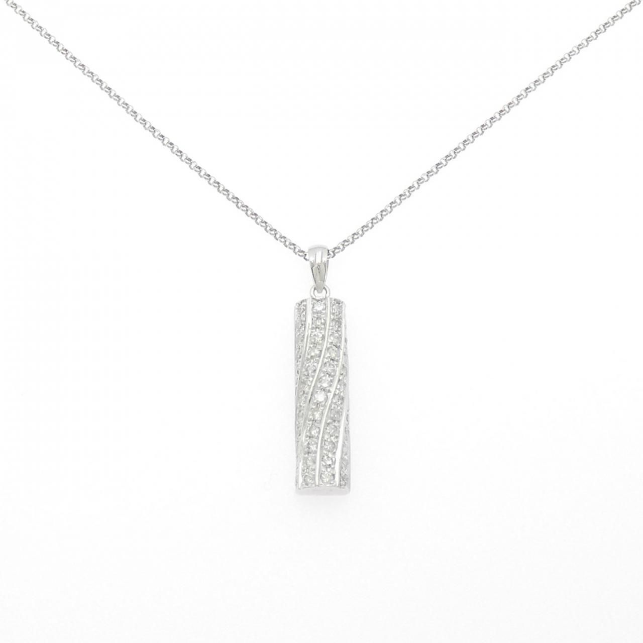 K 18 WG ダイヤモンド ネックレス 0 71 CT