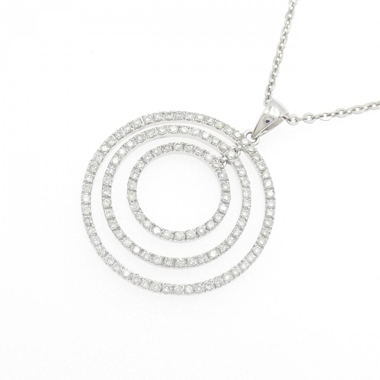  18 KWG 750 WG ダイヤモンド ネックレス ネックレス アクセサリー