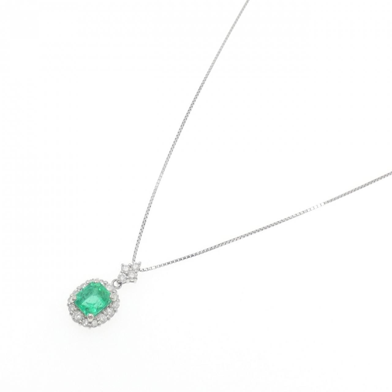 PT 900 850 エメラルド ネックレス 1.28 CT