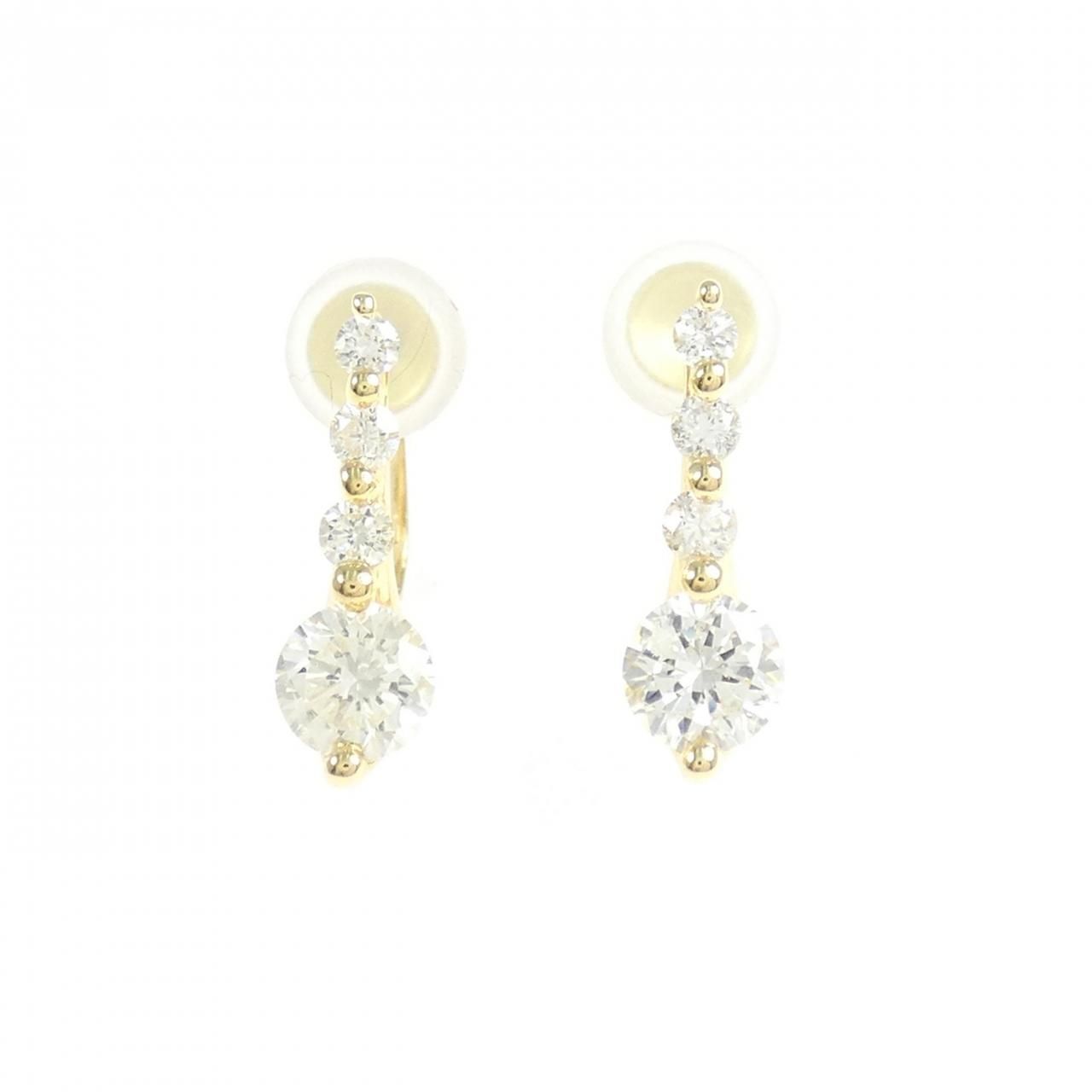 K 18 YG ダイヤモンド イヤリング 0 90 CT