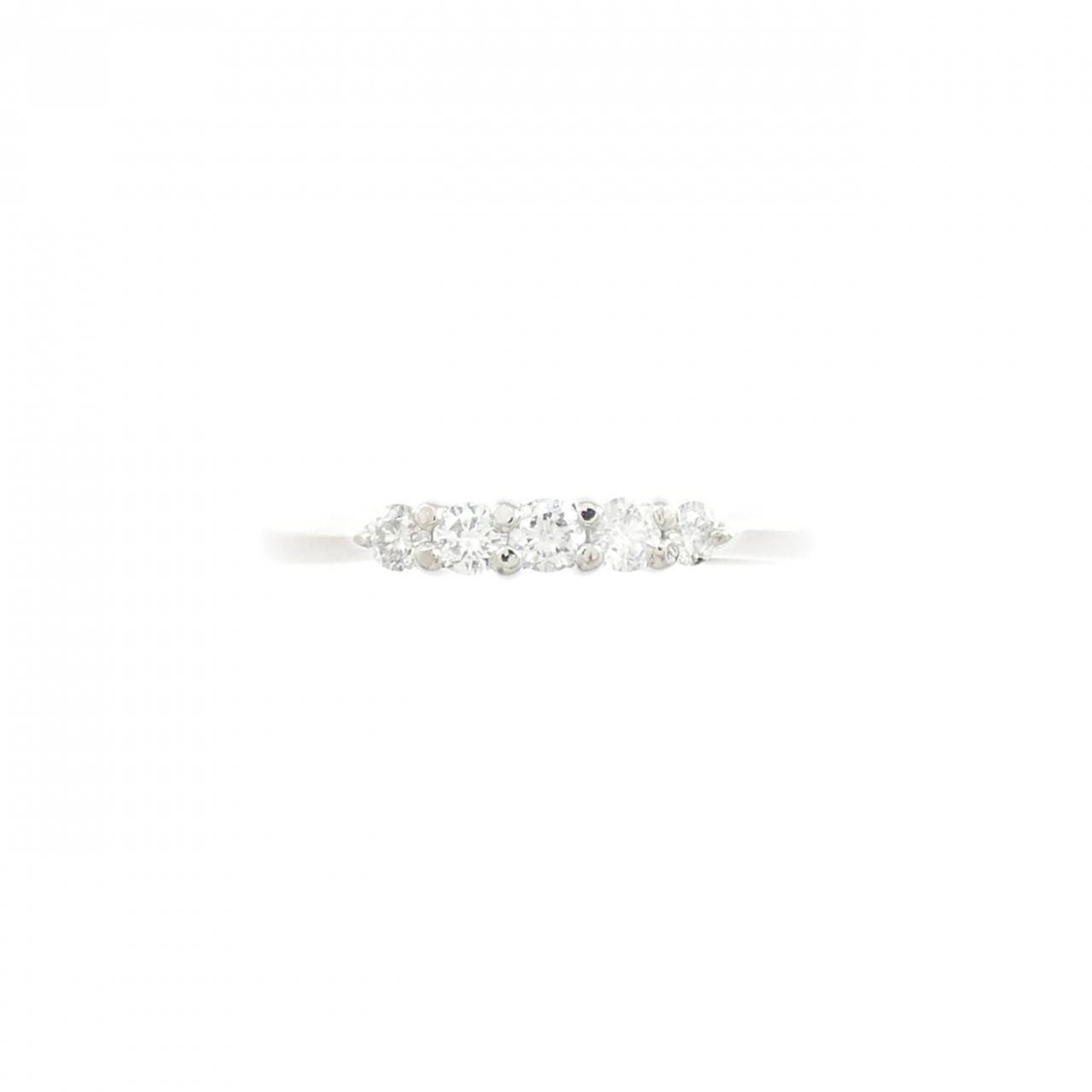 PT900 ダイヤモンド ピンキーリング 0.13CT - メルカリ