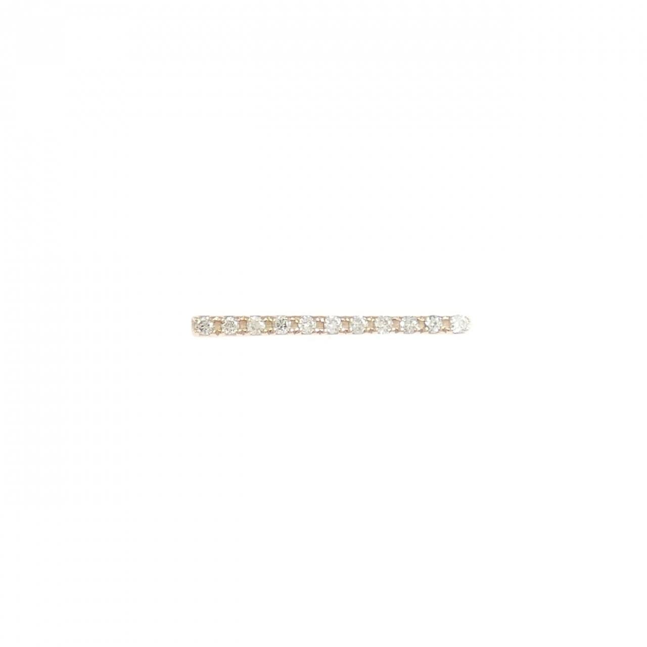 K 18 PG ダイヤモンド イヤーカフ 0.05 CT 片耳