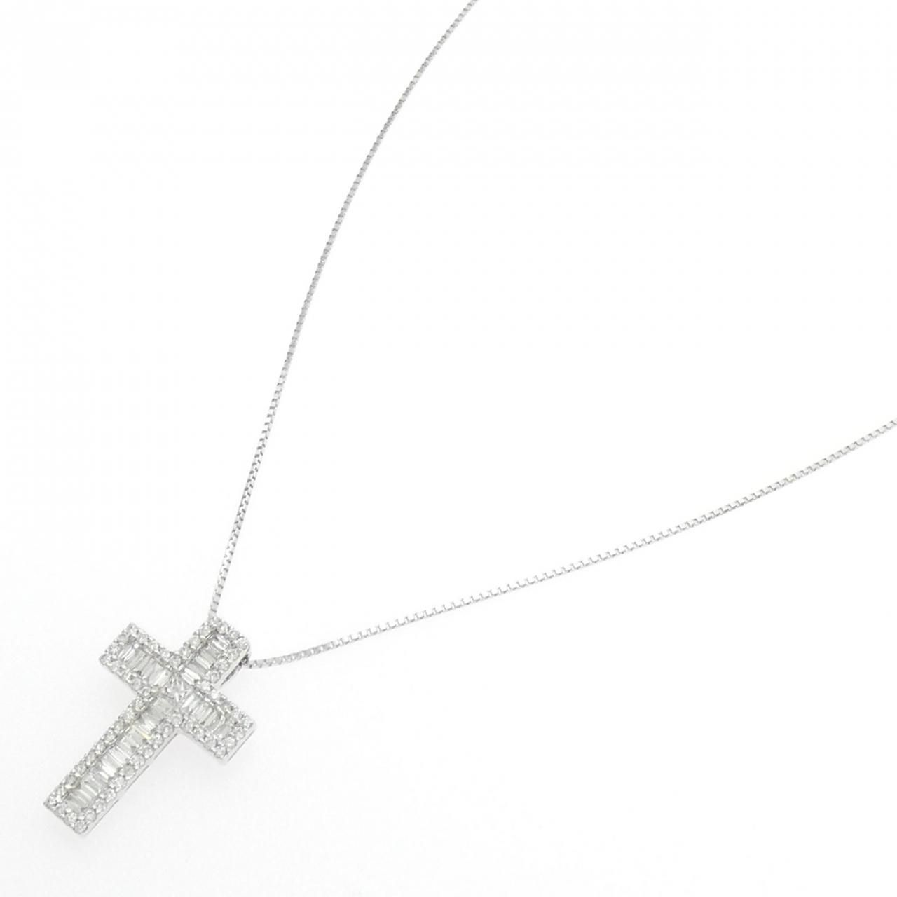 750 WG K 18 ダイヤモンド ネックレス 0.87 CT