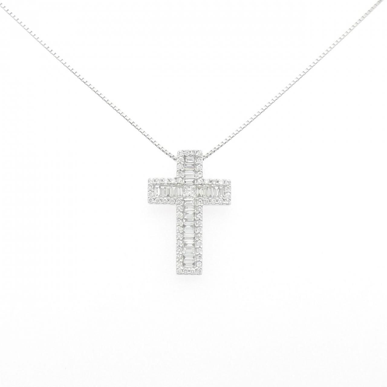 750 WG K 18 ダイヤモンド ネックレス 0.87 CT