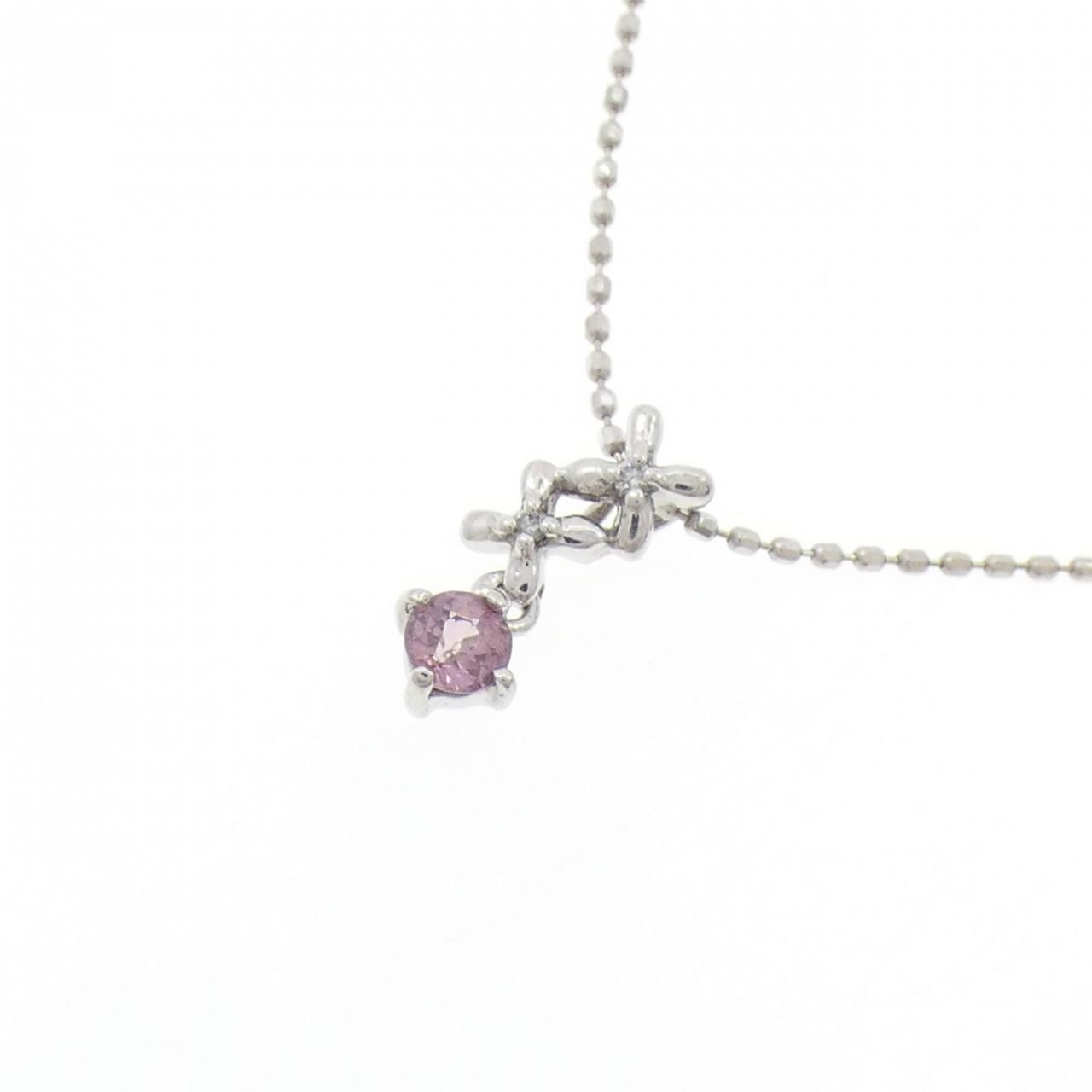  K 18 WG 750 ガーネット ネックレス ネックレス アクセサリー