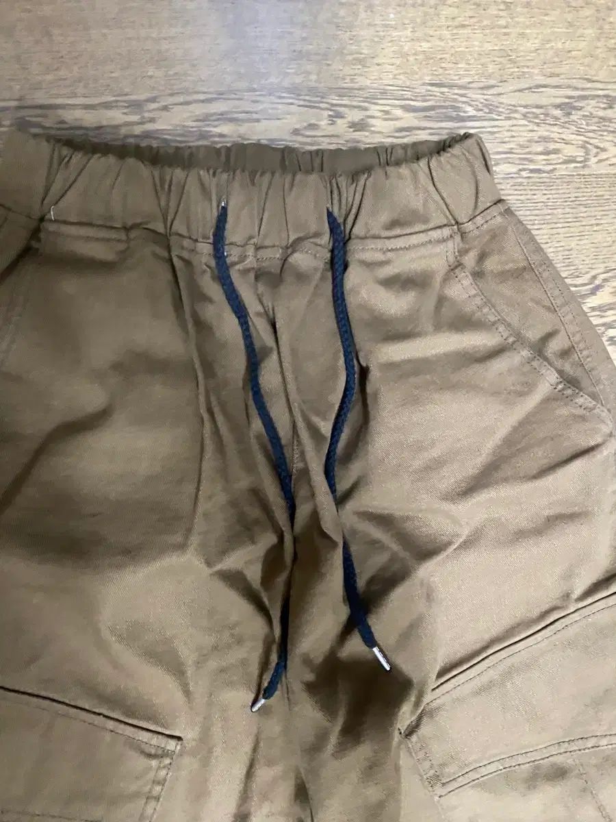 MYピープル カーキ ブラウン カーゴ ワイド パンツ os