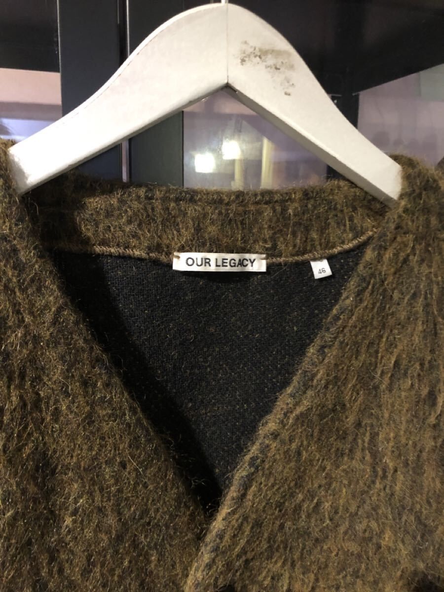 福岡出品 OUR LEGACY アワーレガシー カーディガン(厚手) 46 モヘア
