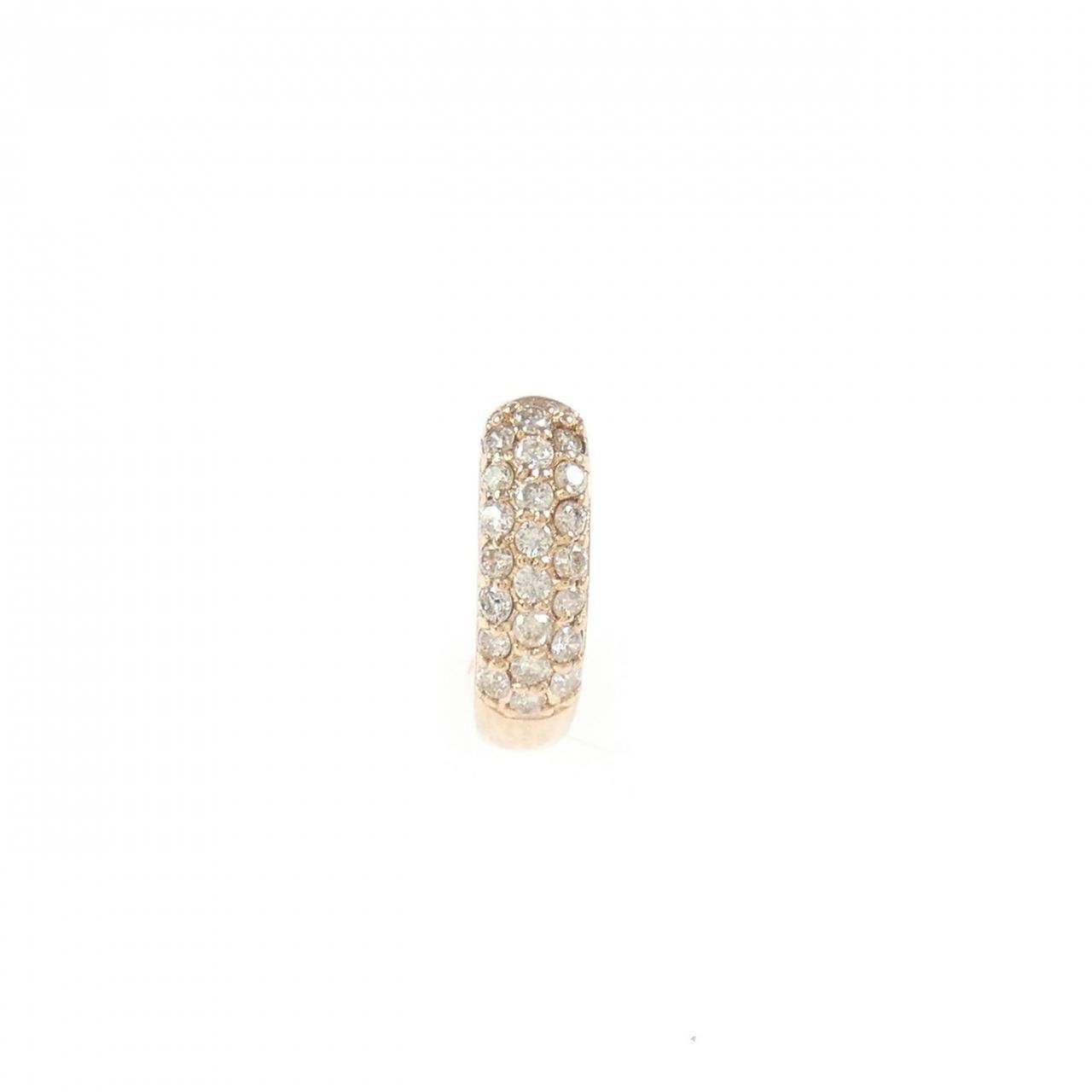 K 10 PG ダイヤモンド ピアス 0.10 CT 片耳