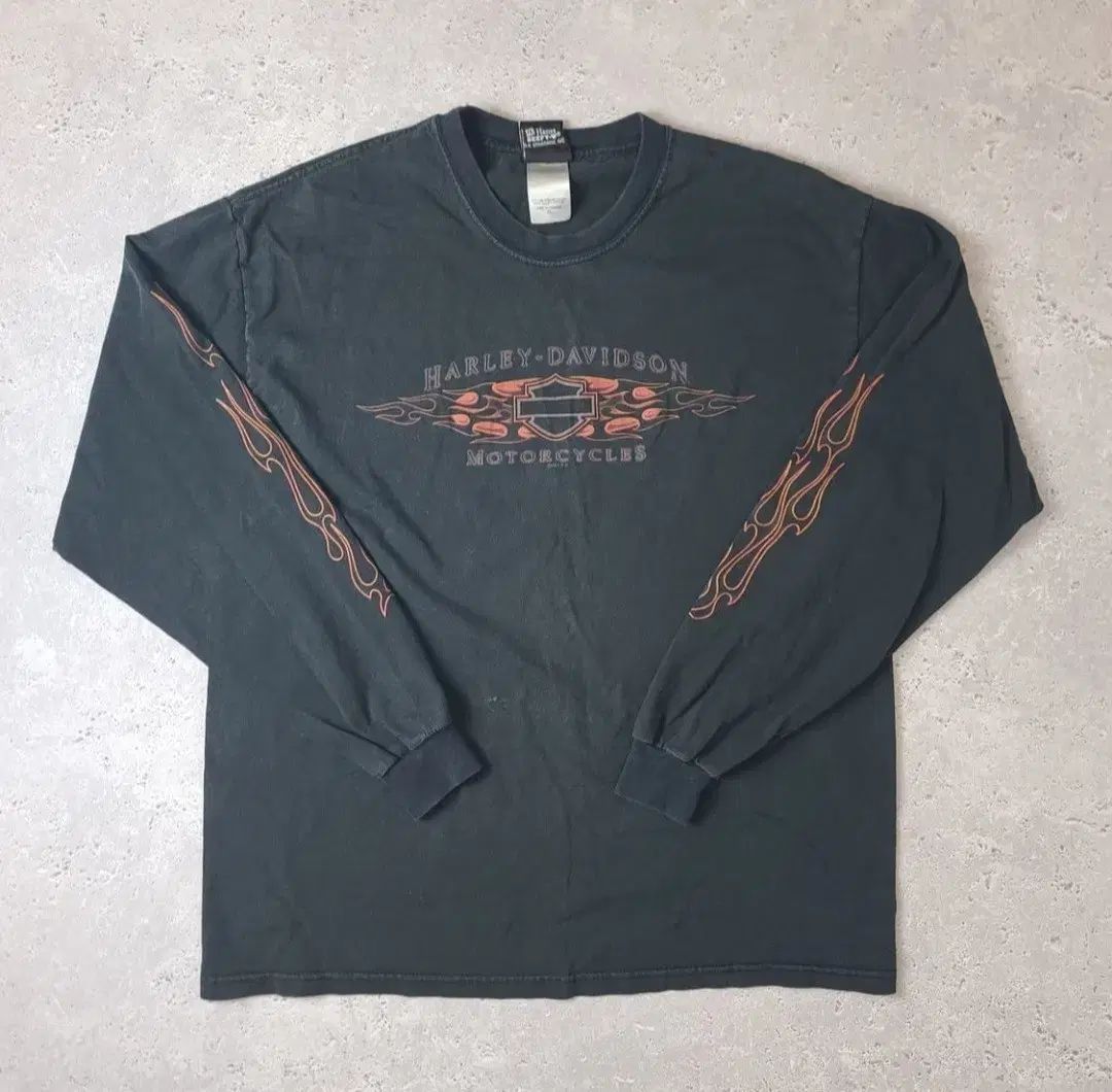 ヴィンテージ ハーレーダビッドソン フレイム ロングスリーブ