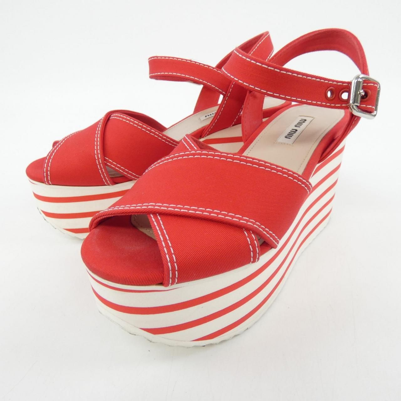 ミュウミュウ MIU MIU サンダル - メルカリ