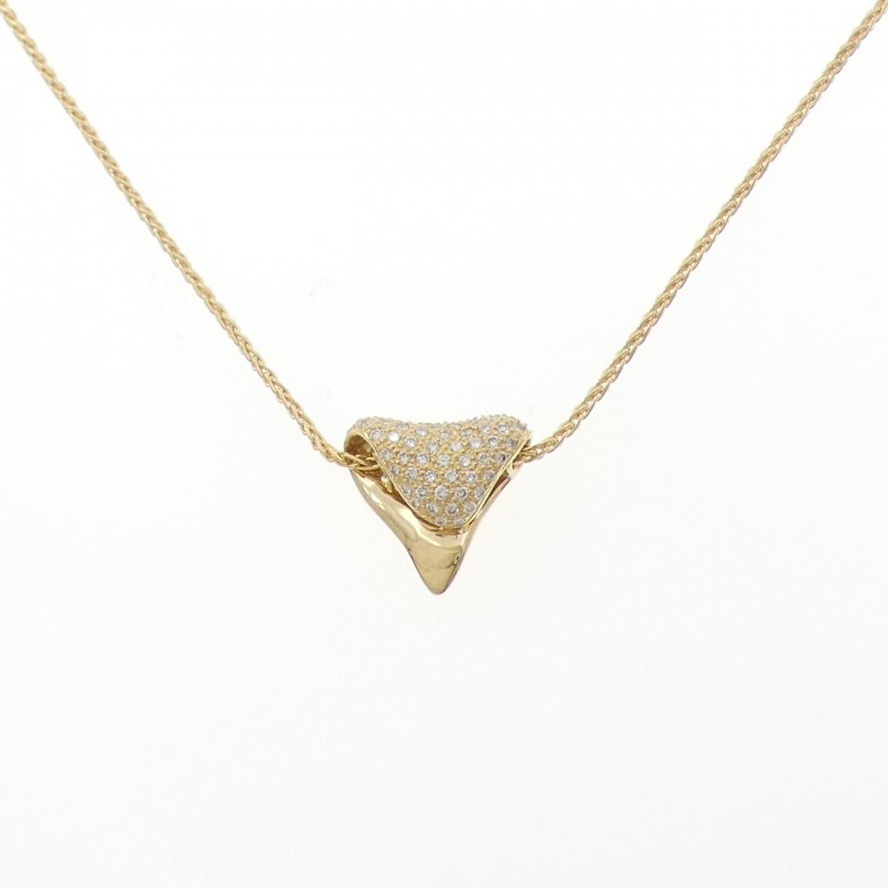 K 18 YG ダイヤモンド ネックレス 0.62 CT