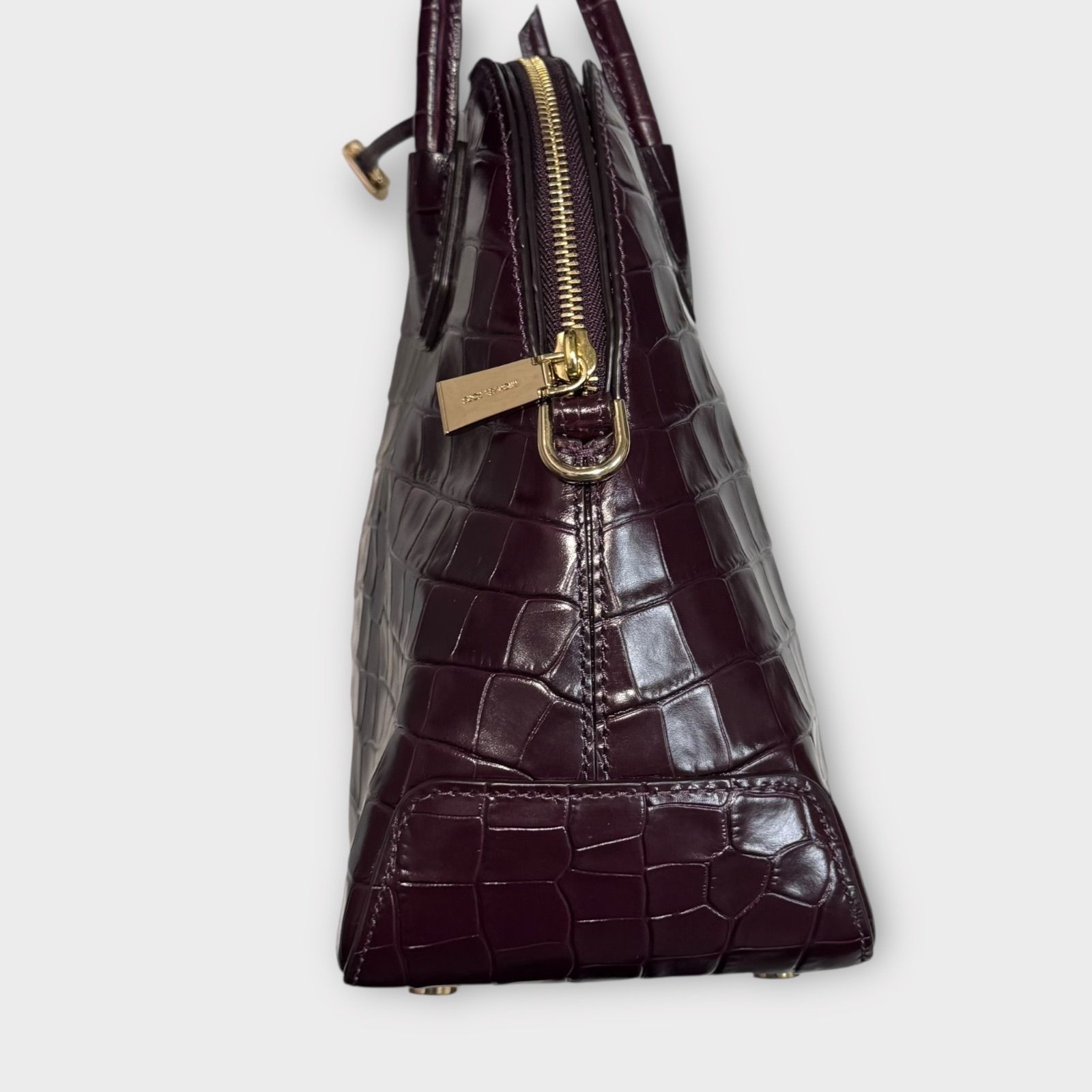 超美品！MICHAEL KORS マイケルコース クロコ型押し 2WAY サッチェル 