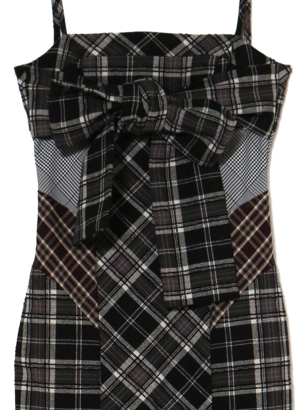 ANDMARY Juni check dress BLACK S - メルカリ