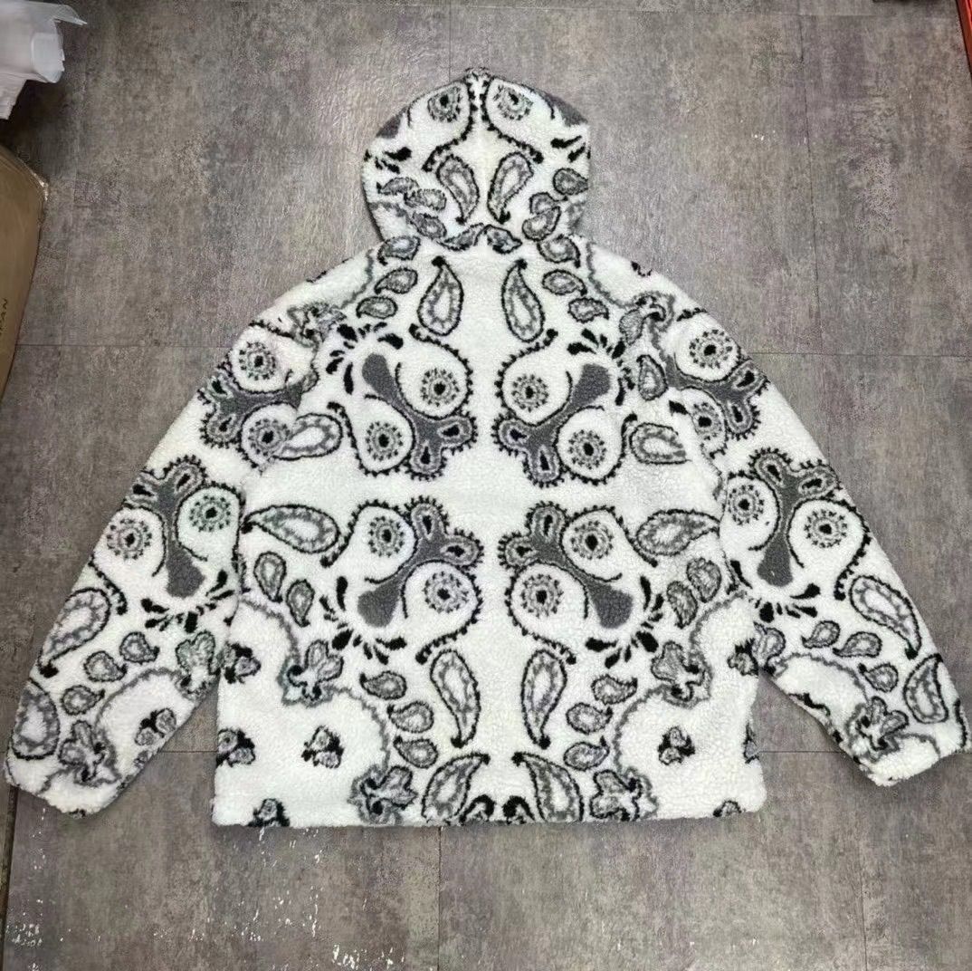 草*送様 FR2 ペイズリーフリース Paisley Fleece Hoodie 草*送様 FR2