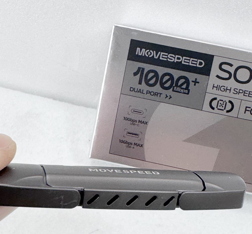 HY MOVE SPEED 外付けSSD 1 TB Type-C|Type-A 両対応 スティック型 USB 3.2 Gen 2 最大1090 MB|s PC Mac 高速データストレージ 一部地域を除く