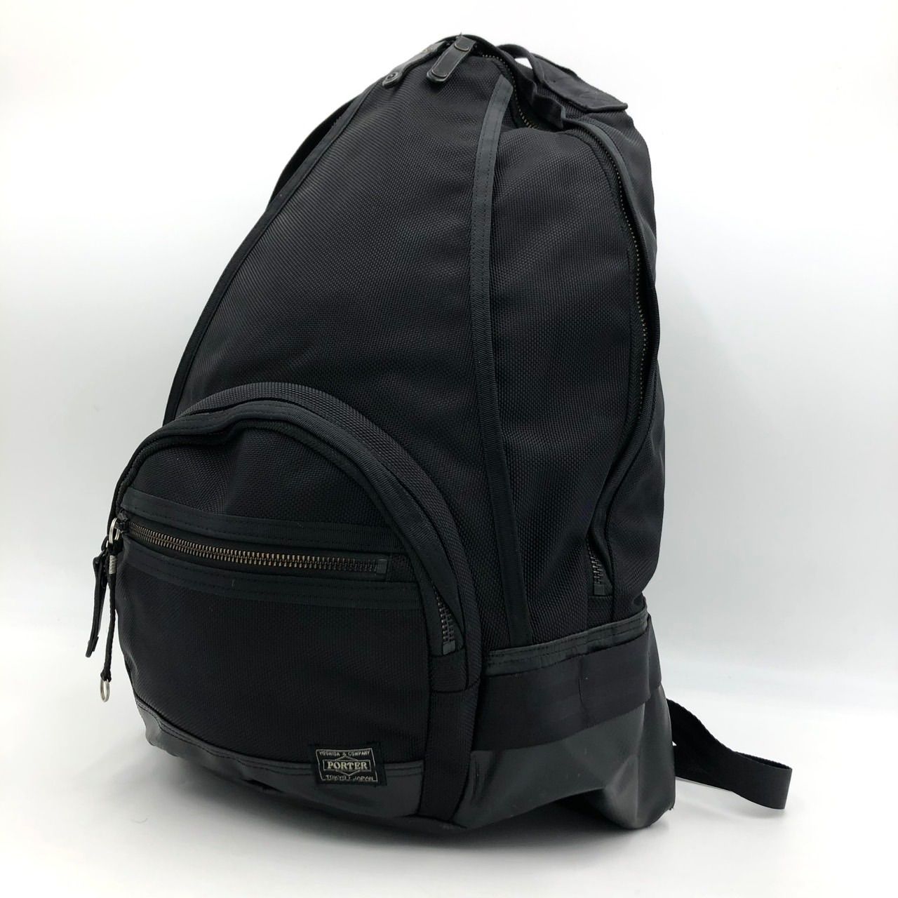 美品】PORTER ポーター ヒート デイパック リュック バックパック 黒