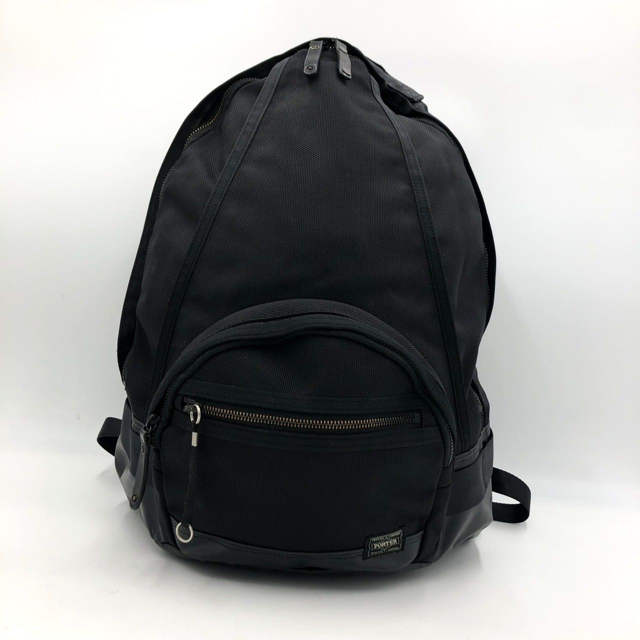 美品】PORTER ポーター ヒート デイパック リュック バックパック 黒 