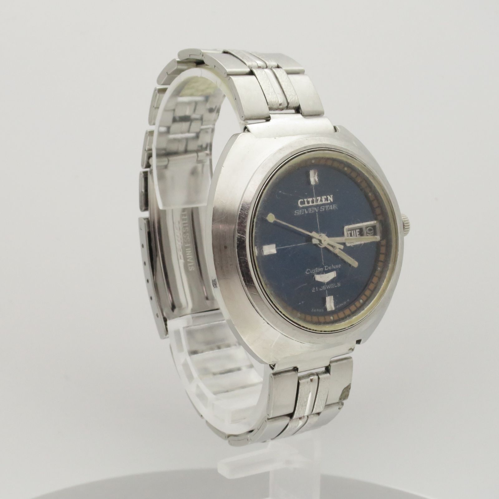 稼働品】セブンスター カスタムデラックス シチズン メンズ腕時計 21石