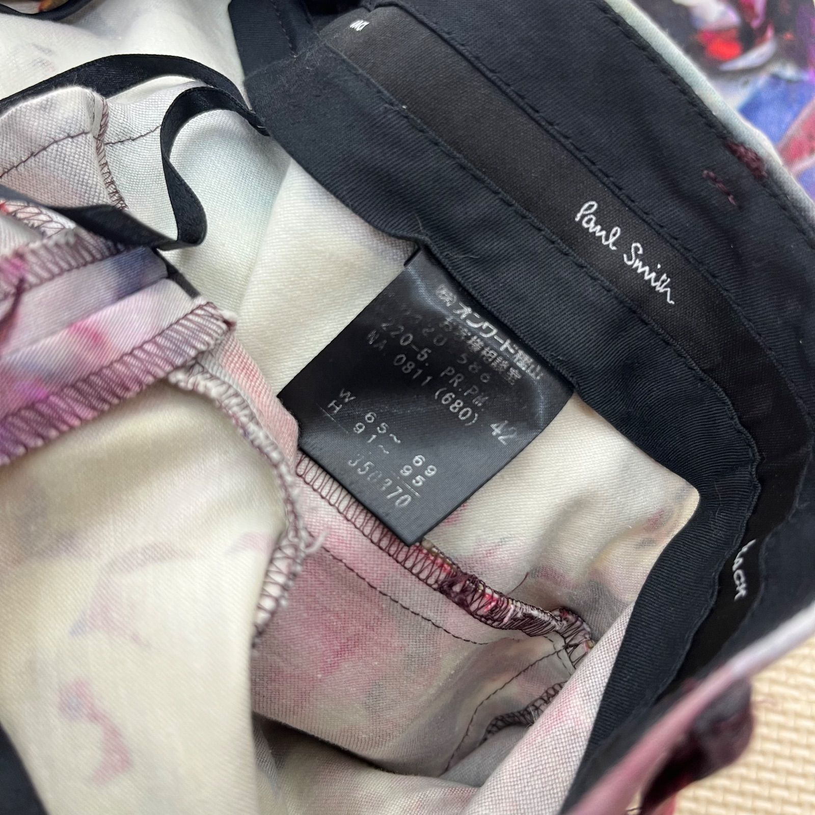 Paul Smith BLACK ポールスミスブラック フラワープリント 花柄 総柄
