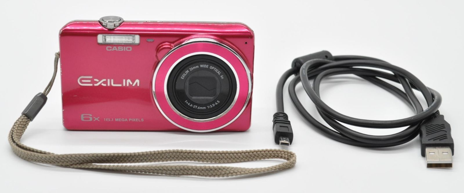 良品＞ CASIO ストア カシオ EXILIM EX-ZS26 レッド EXILIM 【中古