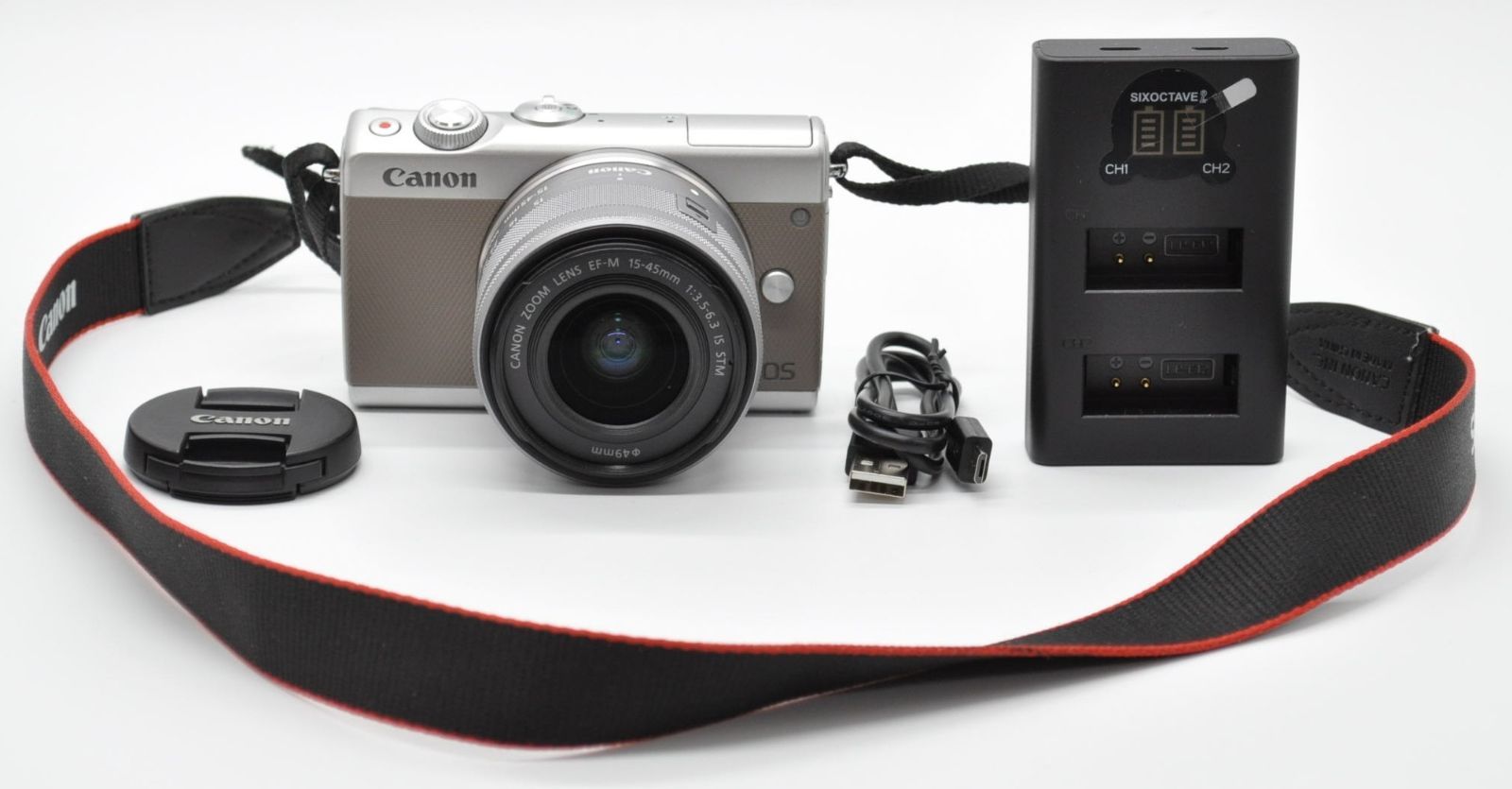 極上品!＞ Canon キヤノン EOS M100 カメラレンズキットシルバー(EF-M