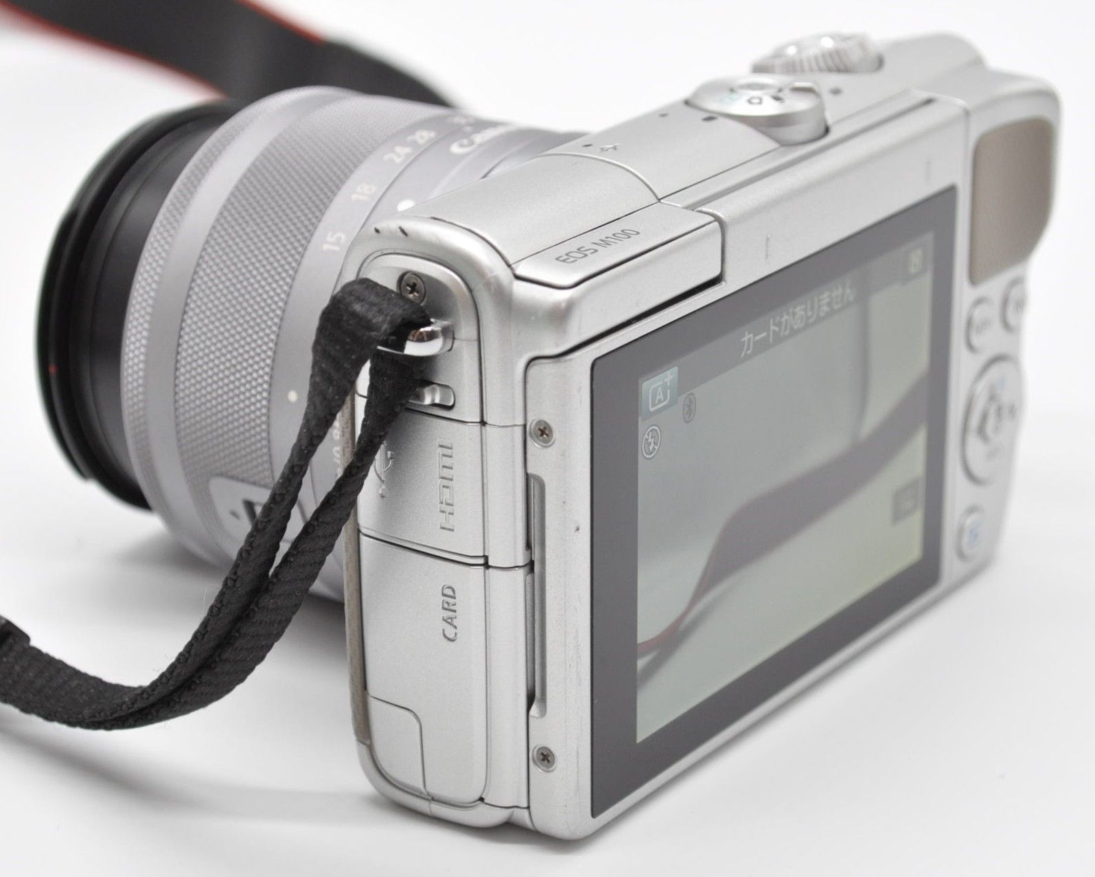 極上品!＞ Canon キヤノン EOS M100 カメラレンズキットシルバー(EF-M