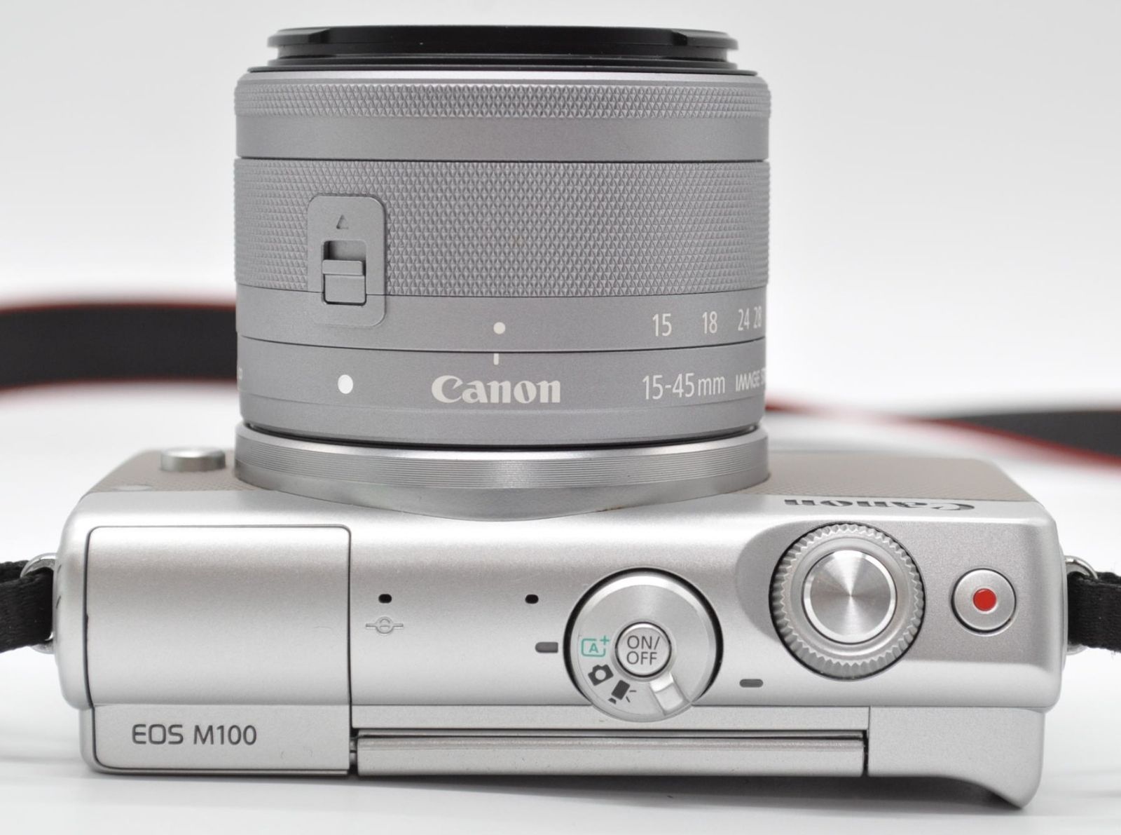 極上品!＞ Canon キヤノン EOS M100 カメラレンズキットシルバー(EF-M
