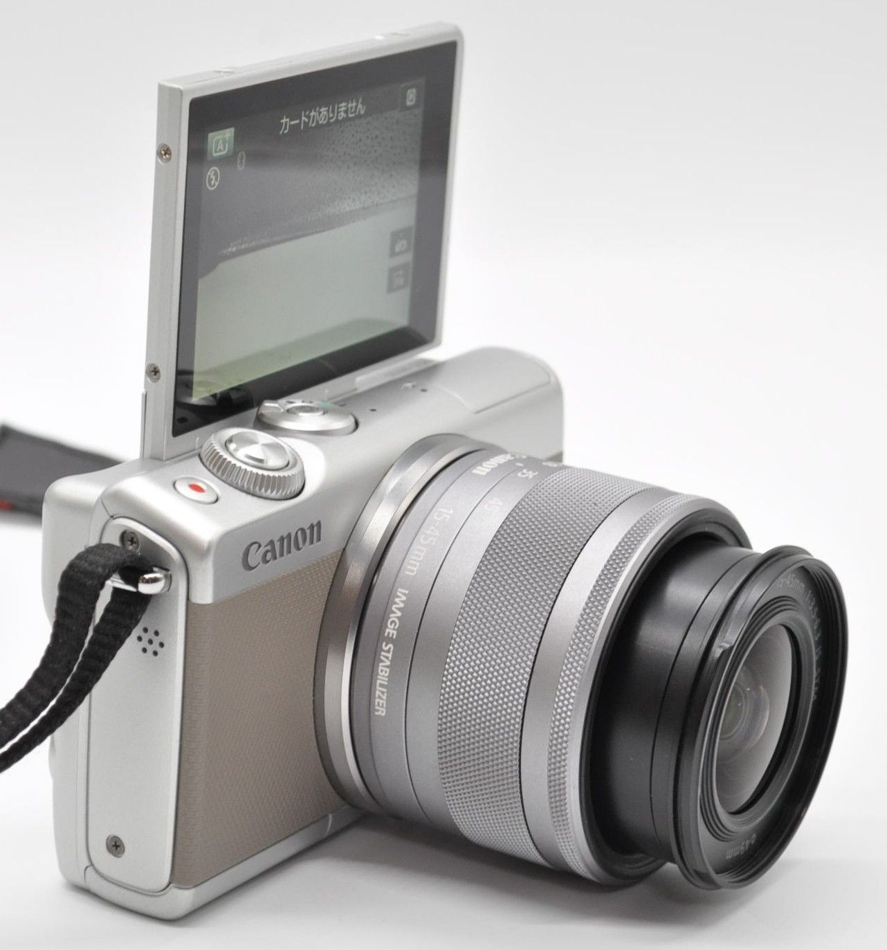 極上品!＞ Canon キヤノン EOS M100 カメラレンズキットシルバー(EF-M