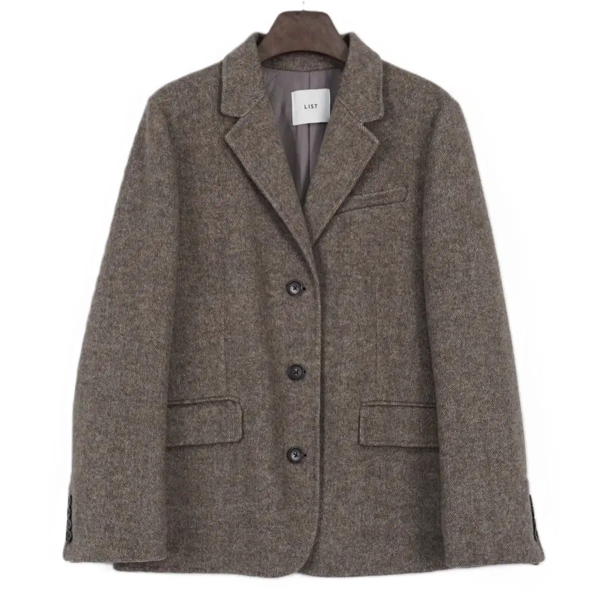 リスト 22 FW ヘリンボーン ハンドメイド ウール ジャケット 55 size