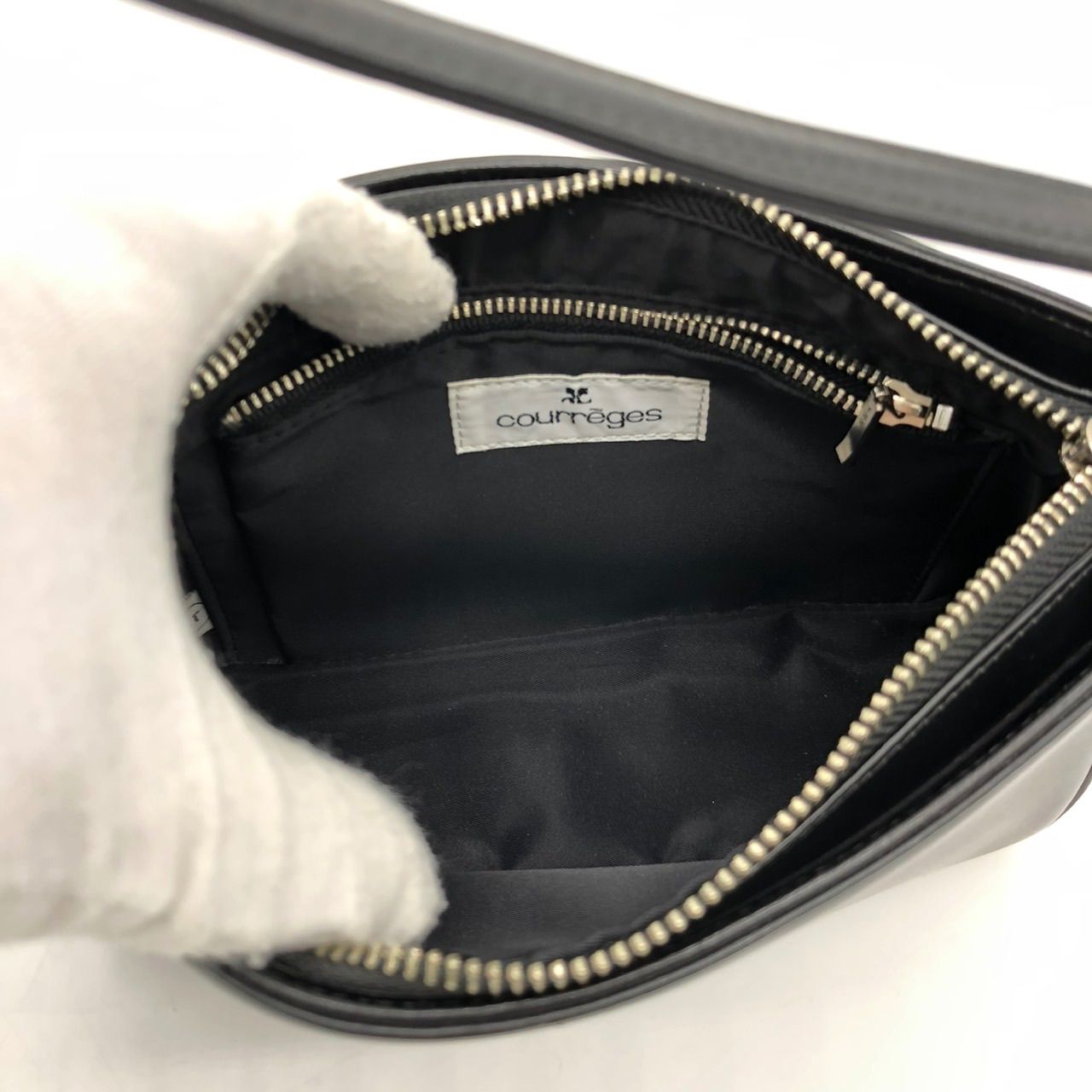 極美品】クレージュ アクセサリーポーチ ハンドバッグ 2way 節約