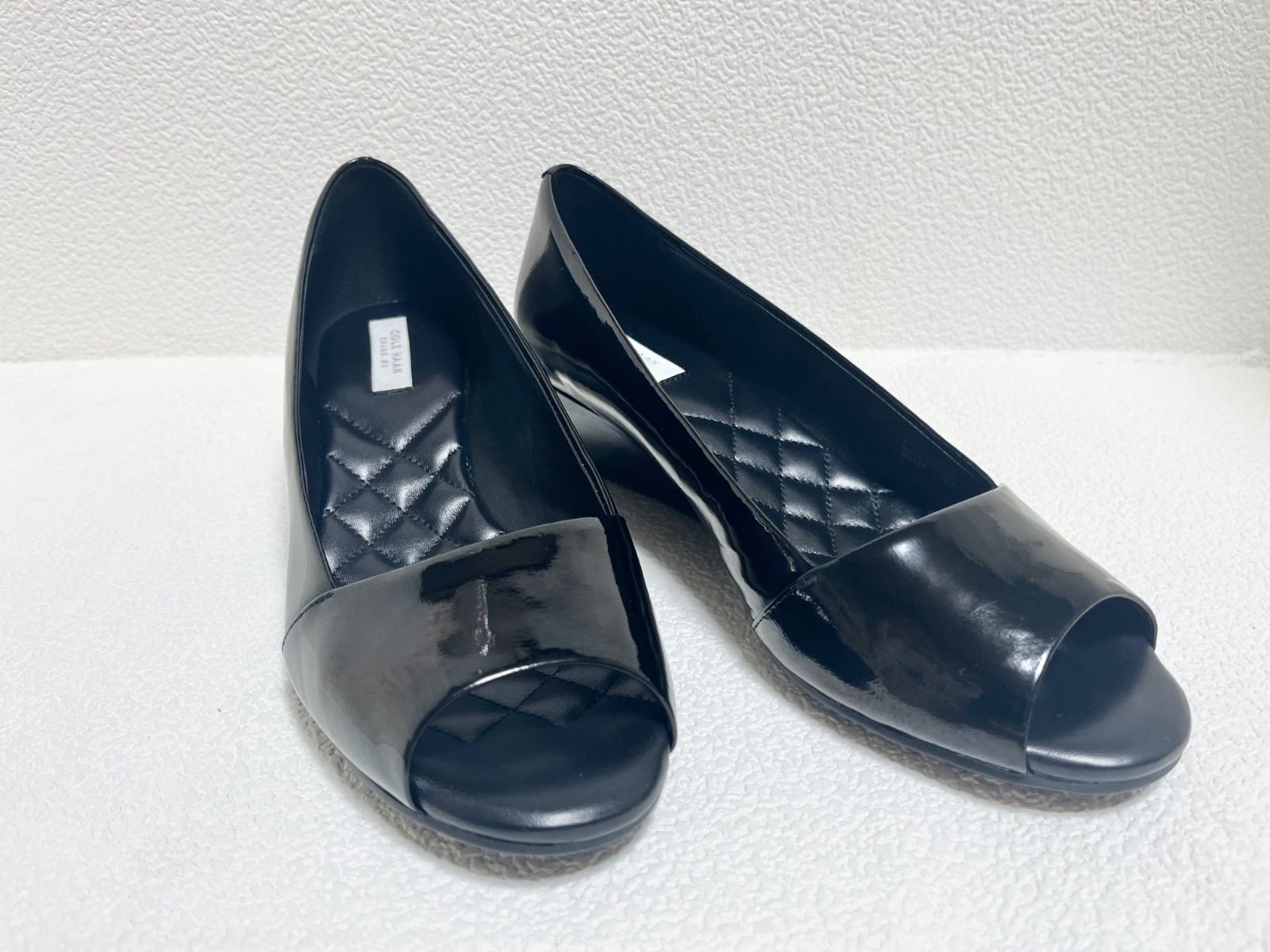 COLE HAAN コールハーン/パンプス/ ウェッジソール/エナメル/ブラック