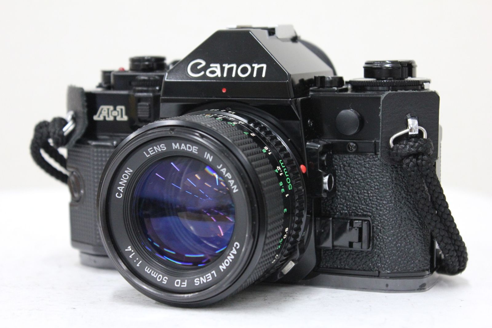 返品保証】 キャノン Canon A-1 ブラック NEW FD 50mm F1.4 ボディ
