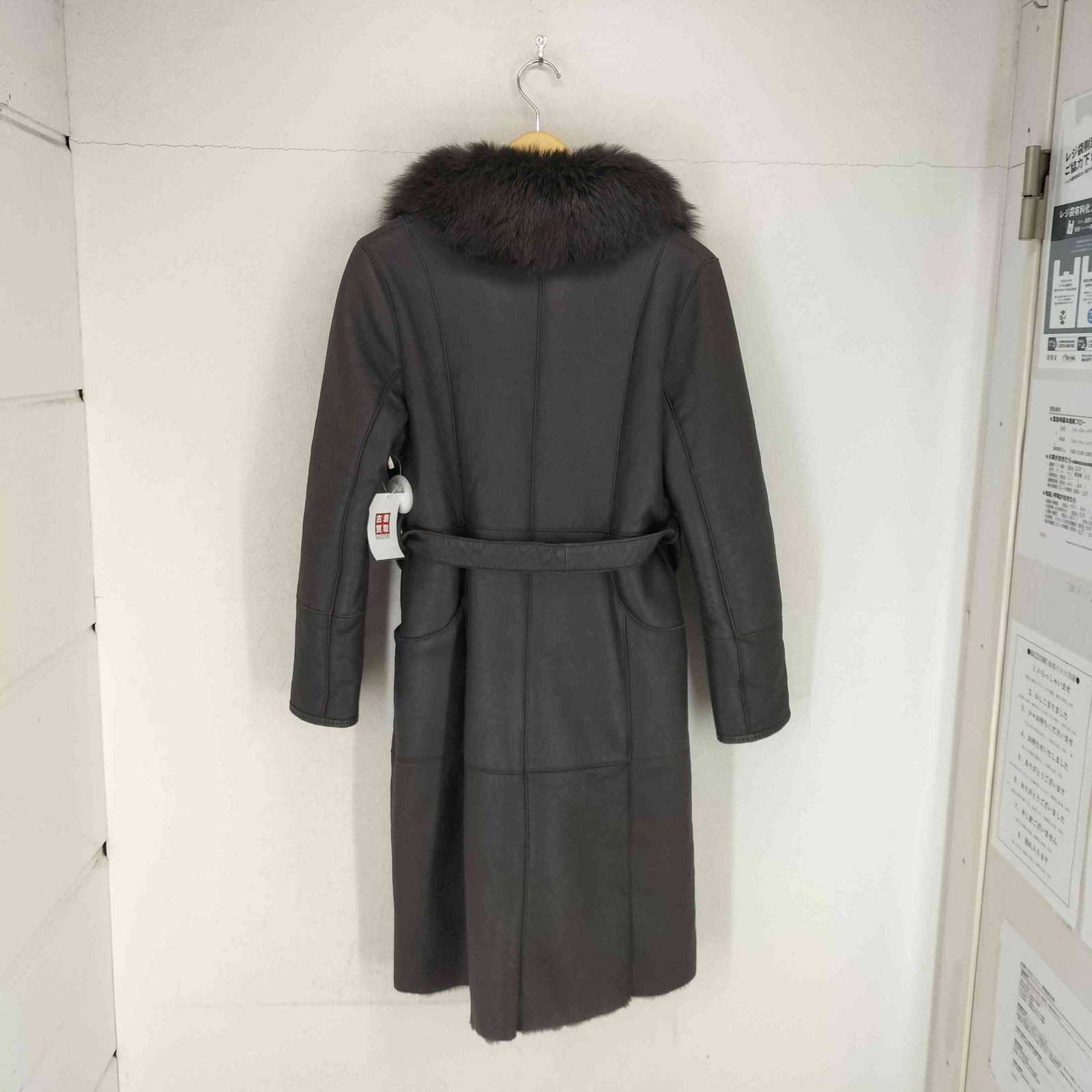 USED古着(ユーズドフルギ) {{CONCERTINA}} real suede real fox フォックスファーリアルムートンコート レディース  11【中古】【ブランド古着バズストア】 ユーズドフルギ USED古着 real suede real fox フォックスファーリアル