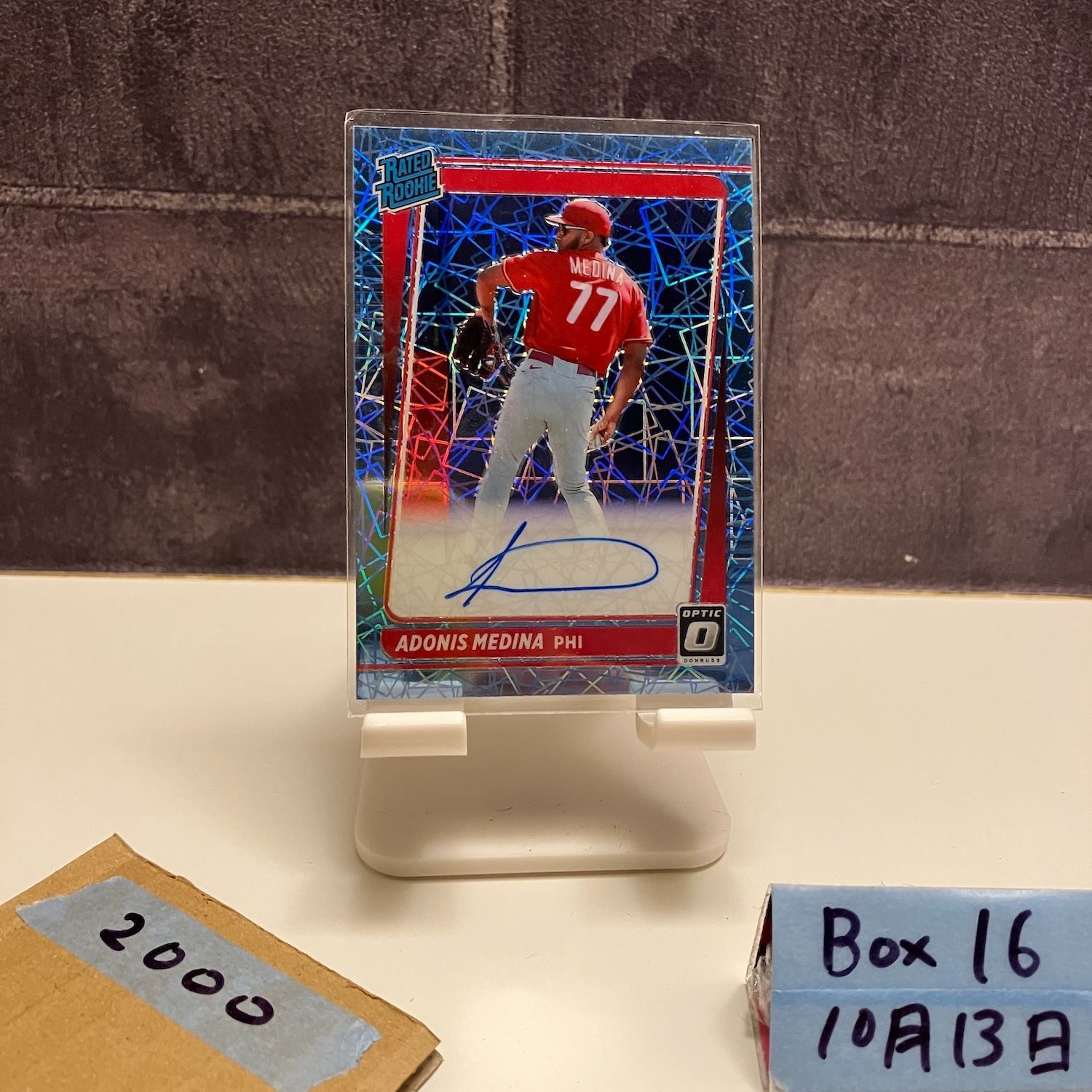 2021 Panini Donruss Optic Adonis Medina 18/75 直筆サインカード