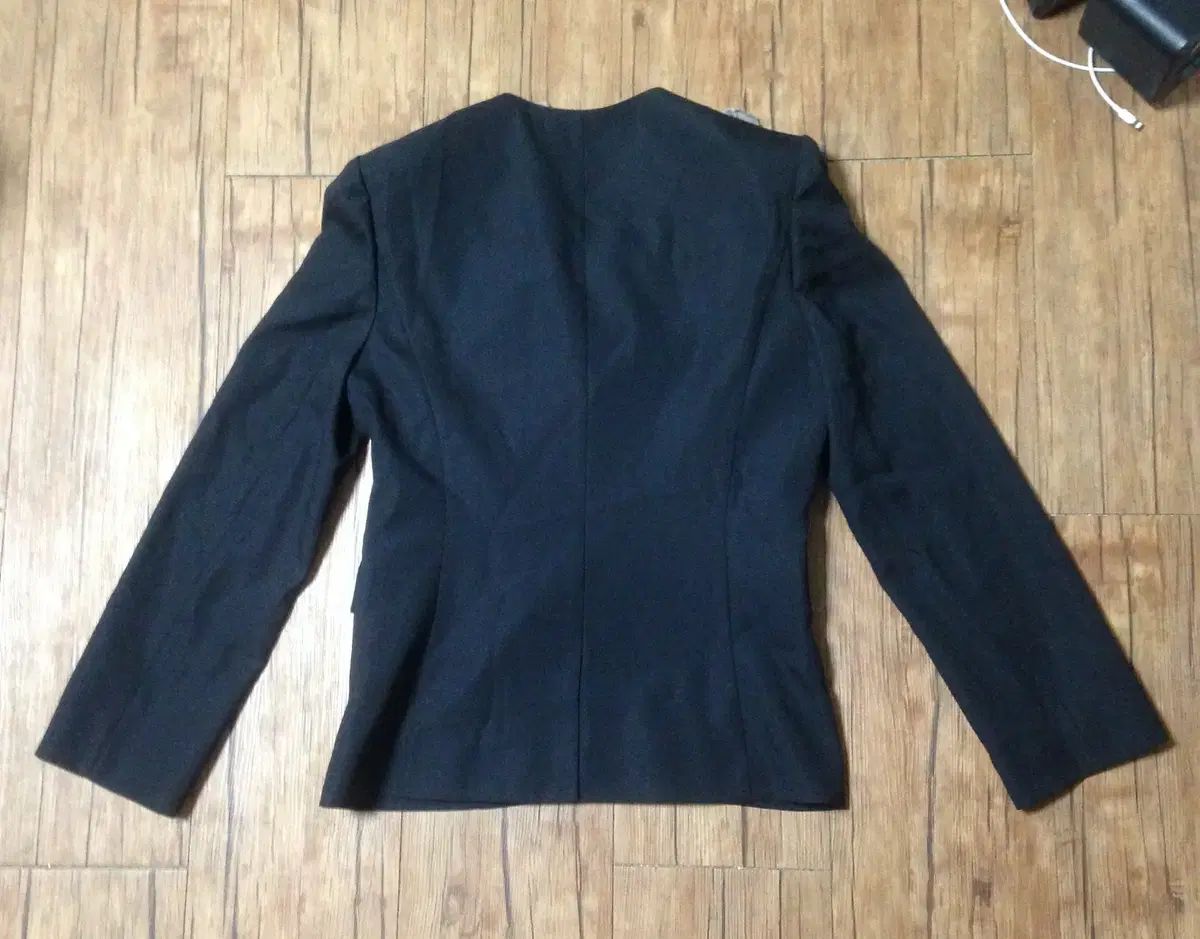 KL ケイエル by LYNN ブラック ノー マックレー ダブル ジャケット