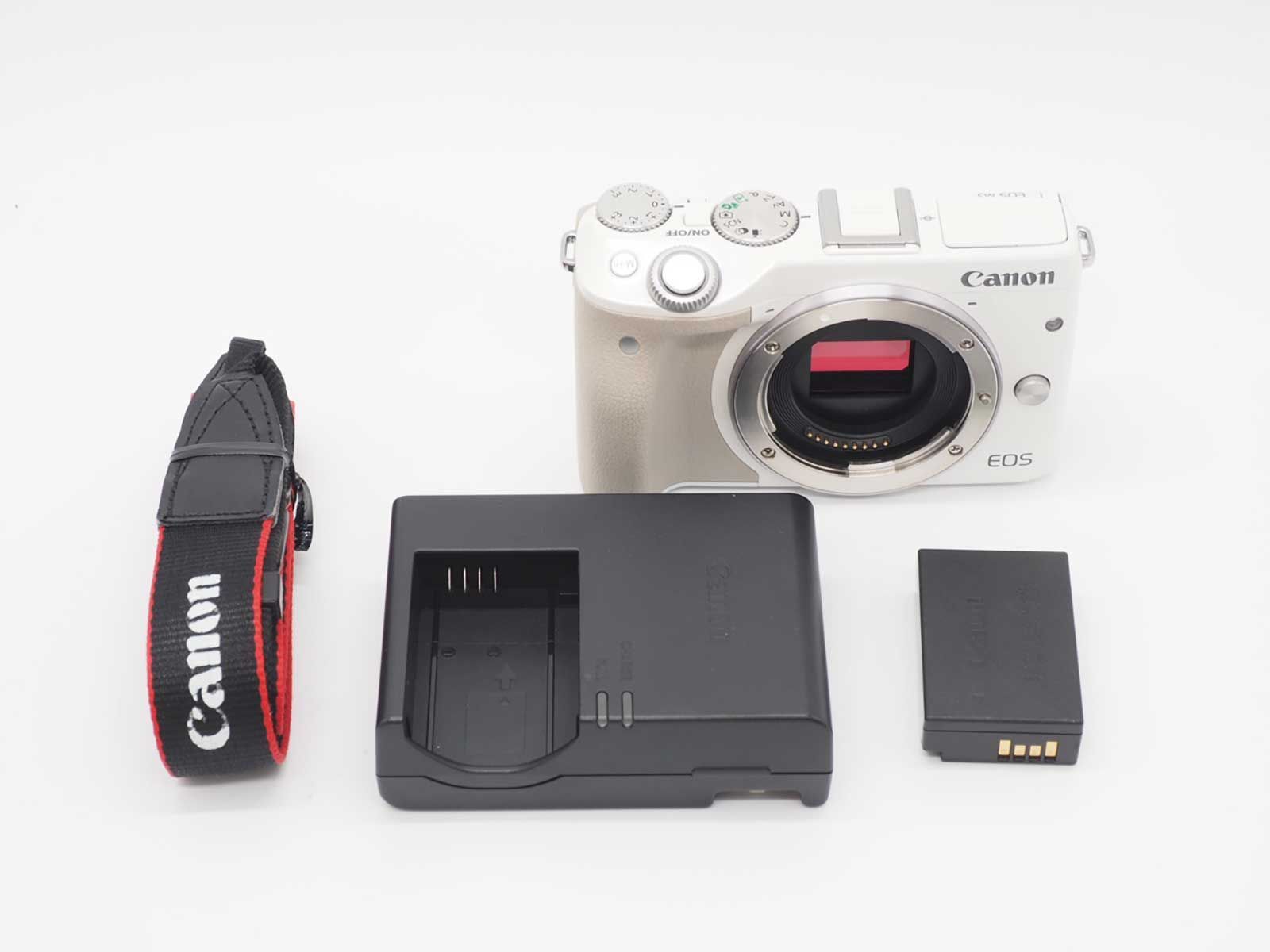 キャノン Canon EOS M 3 24 2 MP Mirrorless Camera White Body Z 5662 A