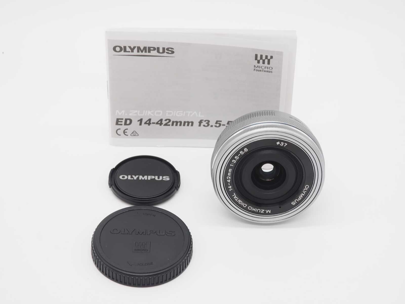 オリンパス Olympus M Zuiko Digital ED 14 42 mm f 3 5 6 EZ Lens Silver Z 5669 A