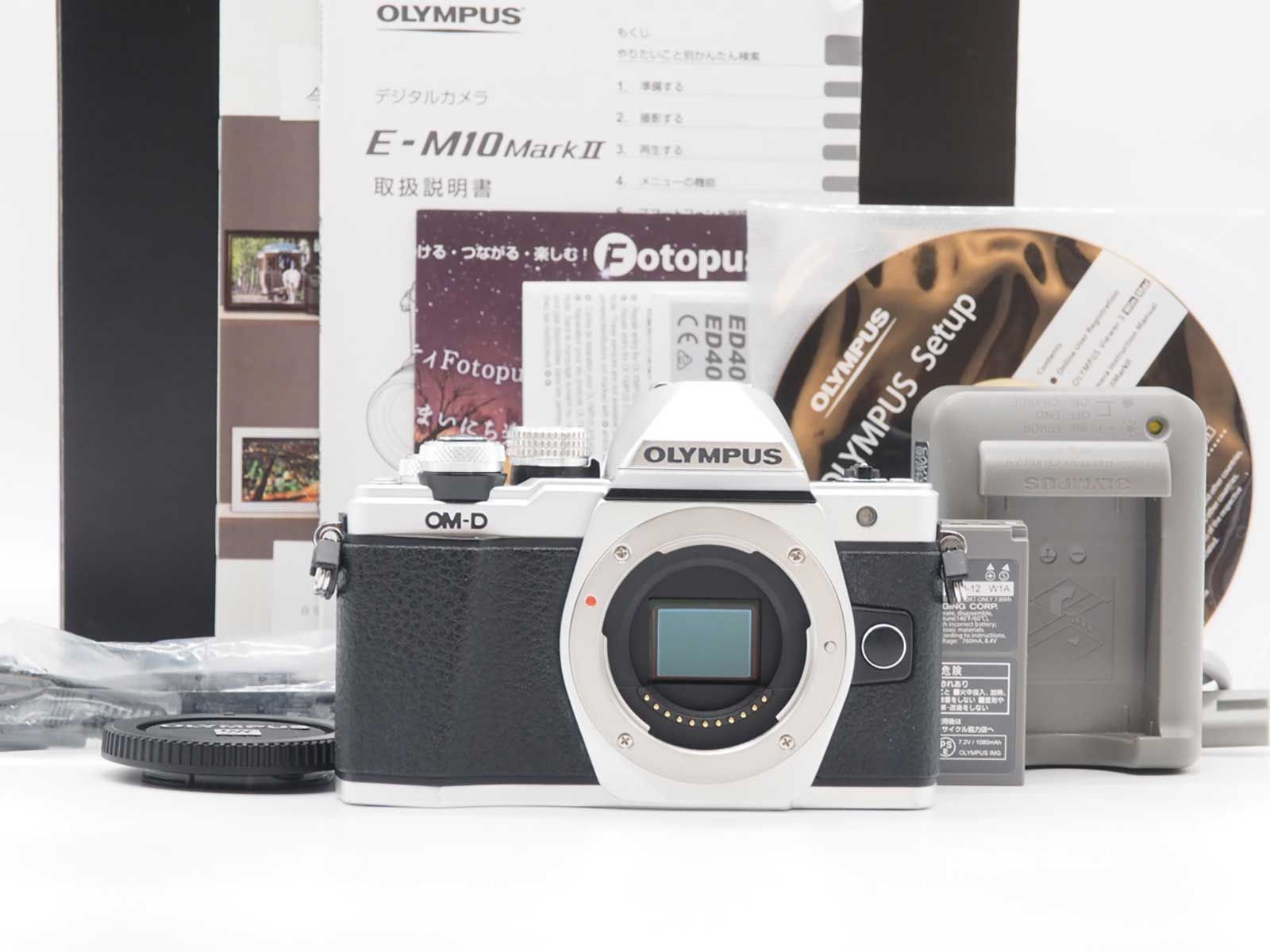 オリンパス Olympus OM-D E-M10 Mark II 16.1MP Camera Silver 2408