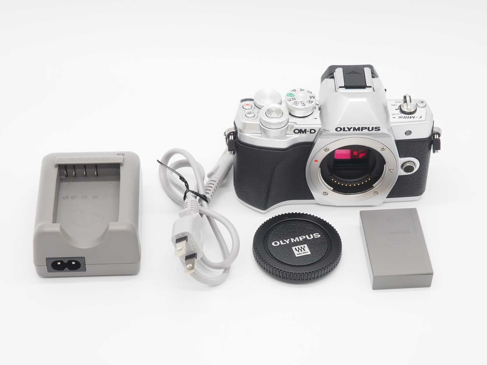 オリンパス Olympus OM-D E-M10 Mark III 16.1MP Silver Camera Body