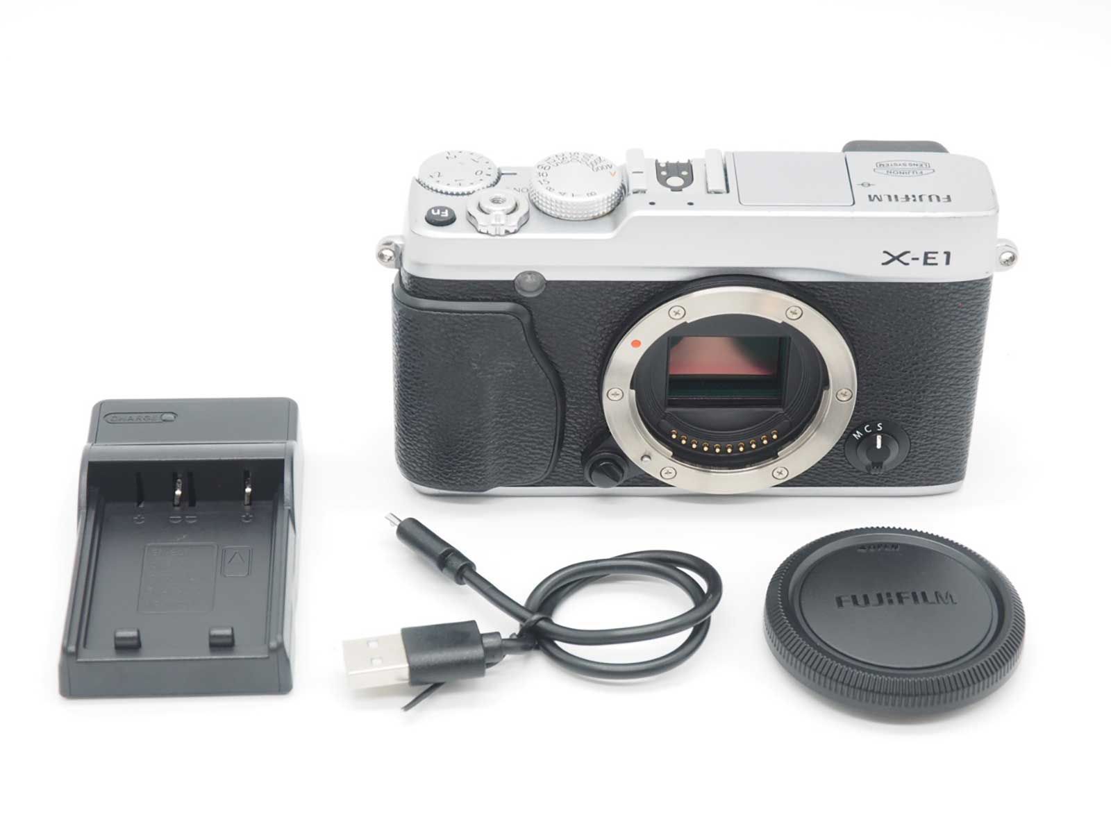 富士フィルム Fujifilm Fuji X Series E 1 16 3 MP Digital SLR Camera Body Silver Z 5682 A