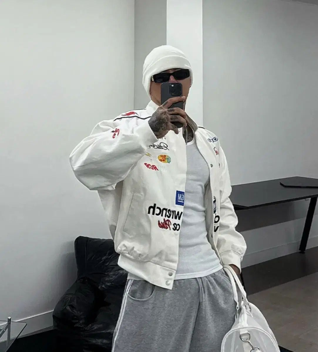 レーシング オーバ ツイル バイカー jacket サイズ M